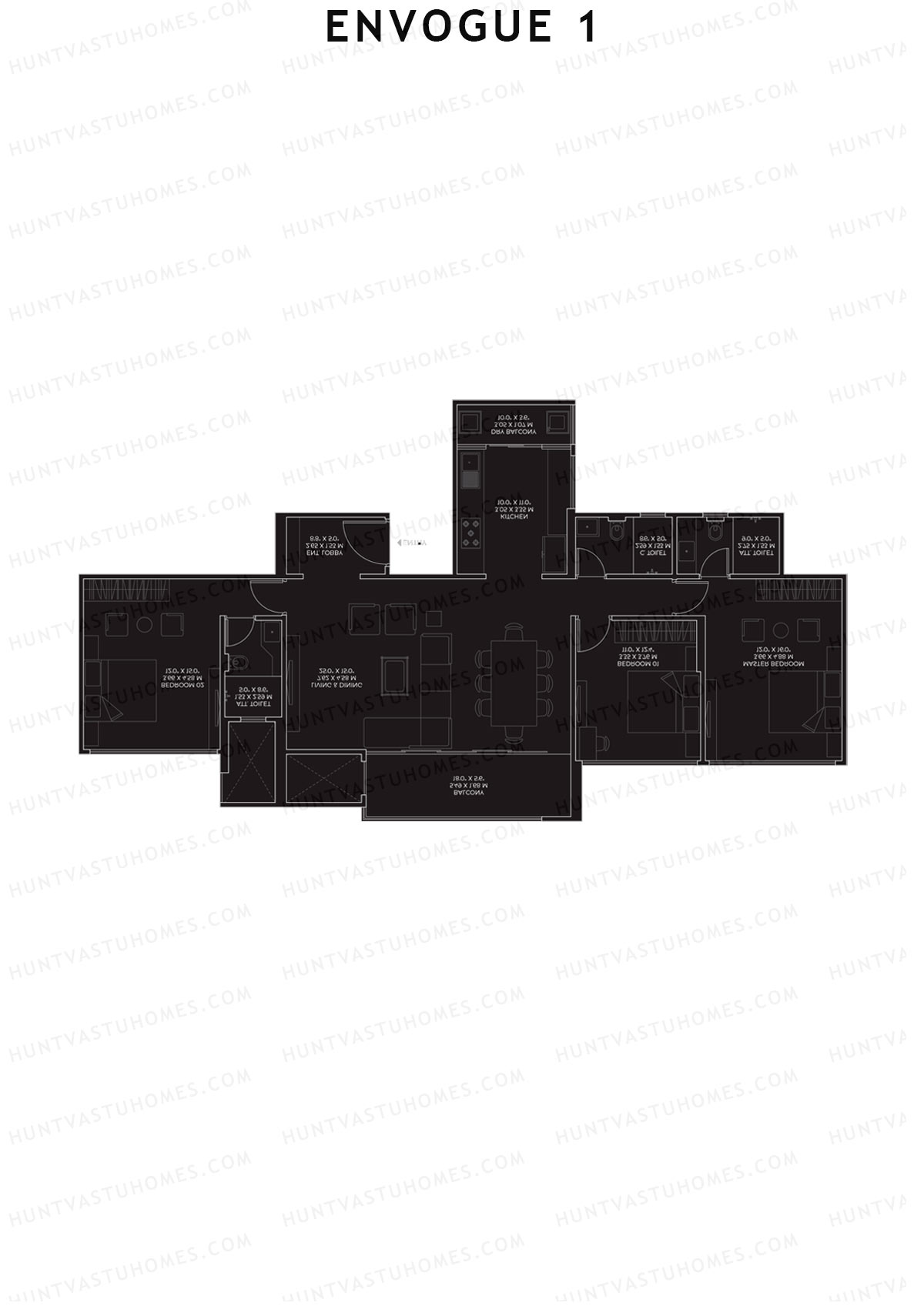 Envogue 1 Wing K2 Unit 5 Floor Plan