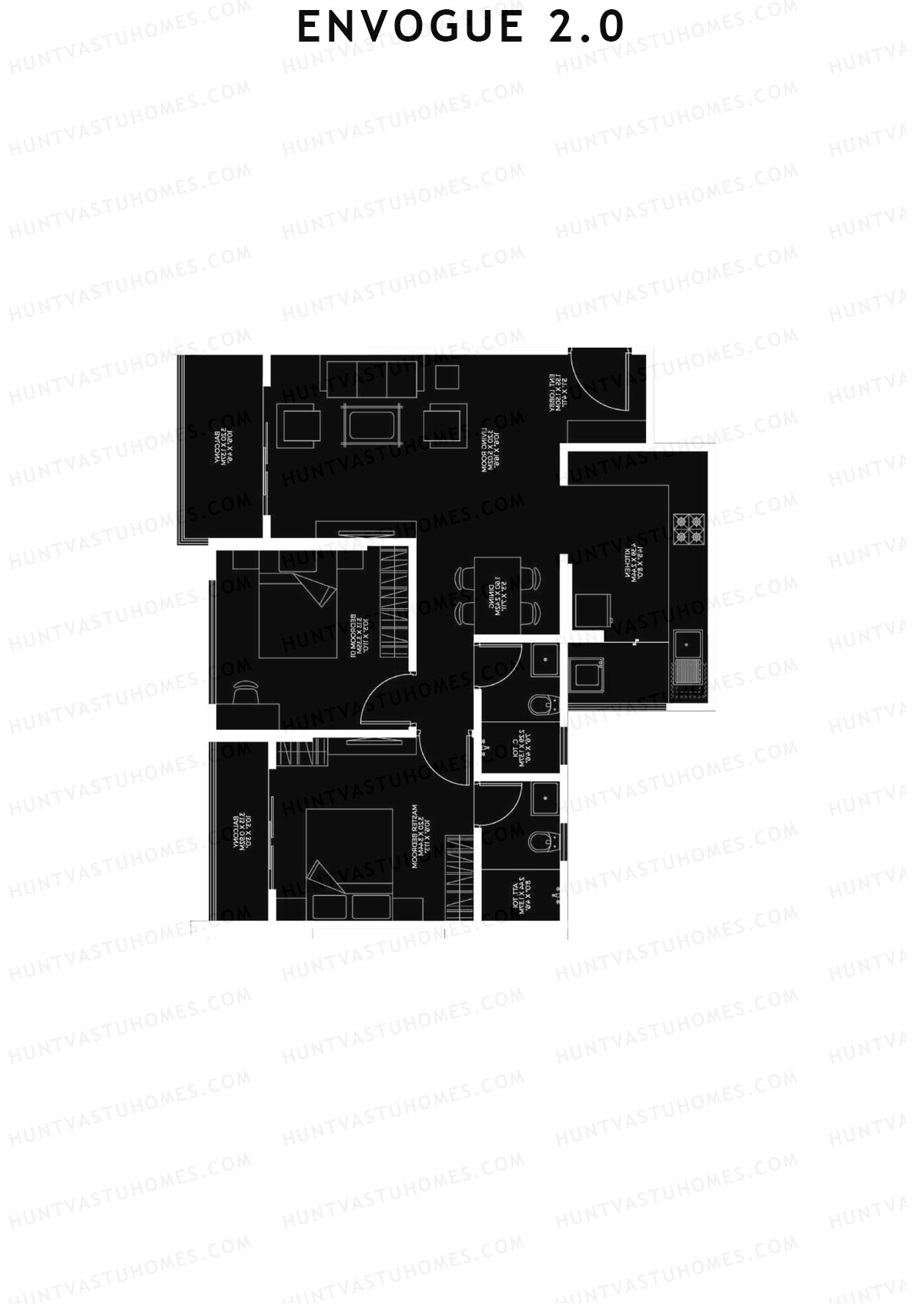 Envogue 2.0 Wing K1 Unit 3 Floor Plan