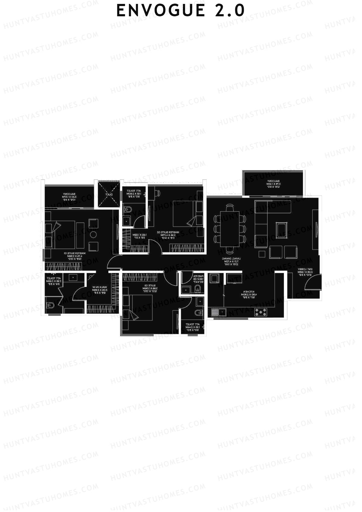 Envogue 2.0 Wing K3 Unit 1 Floor Plan