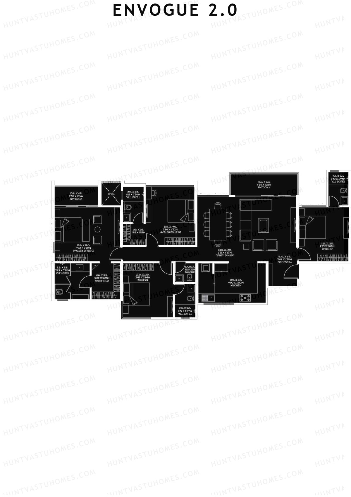 Envogue 2.0 Wing K3 Unit 1 Floor Plan