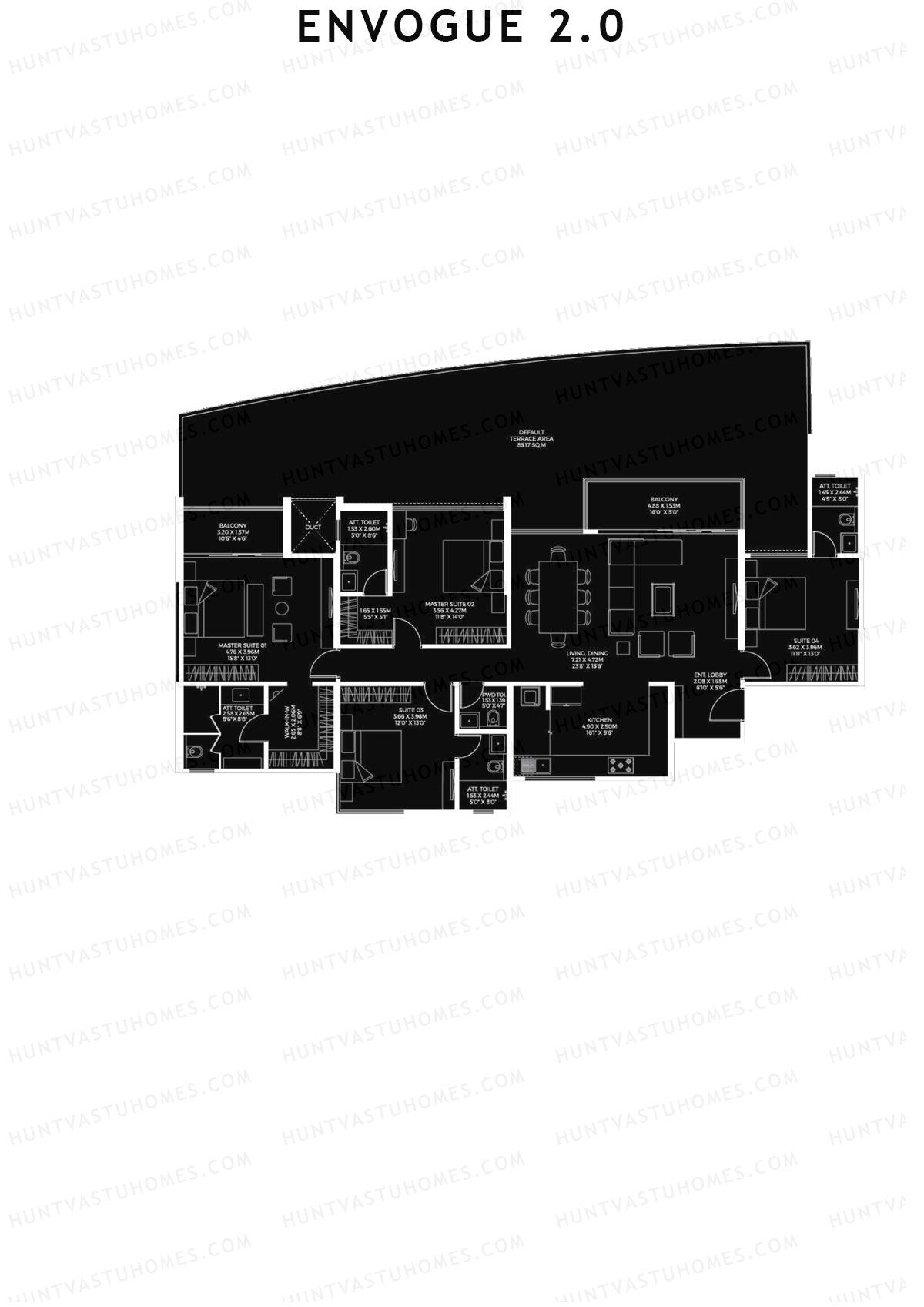 Envogue 2.0 Wing K3 Unit 1 Floor Plan