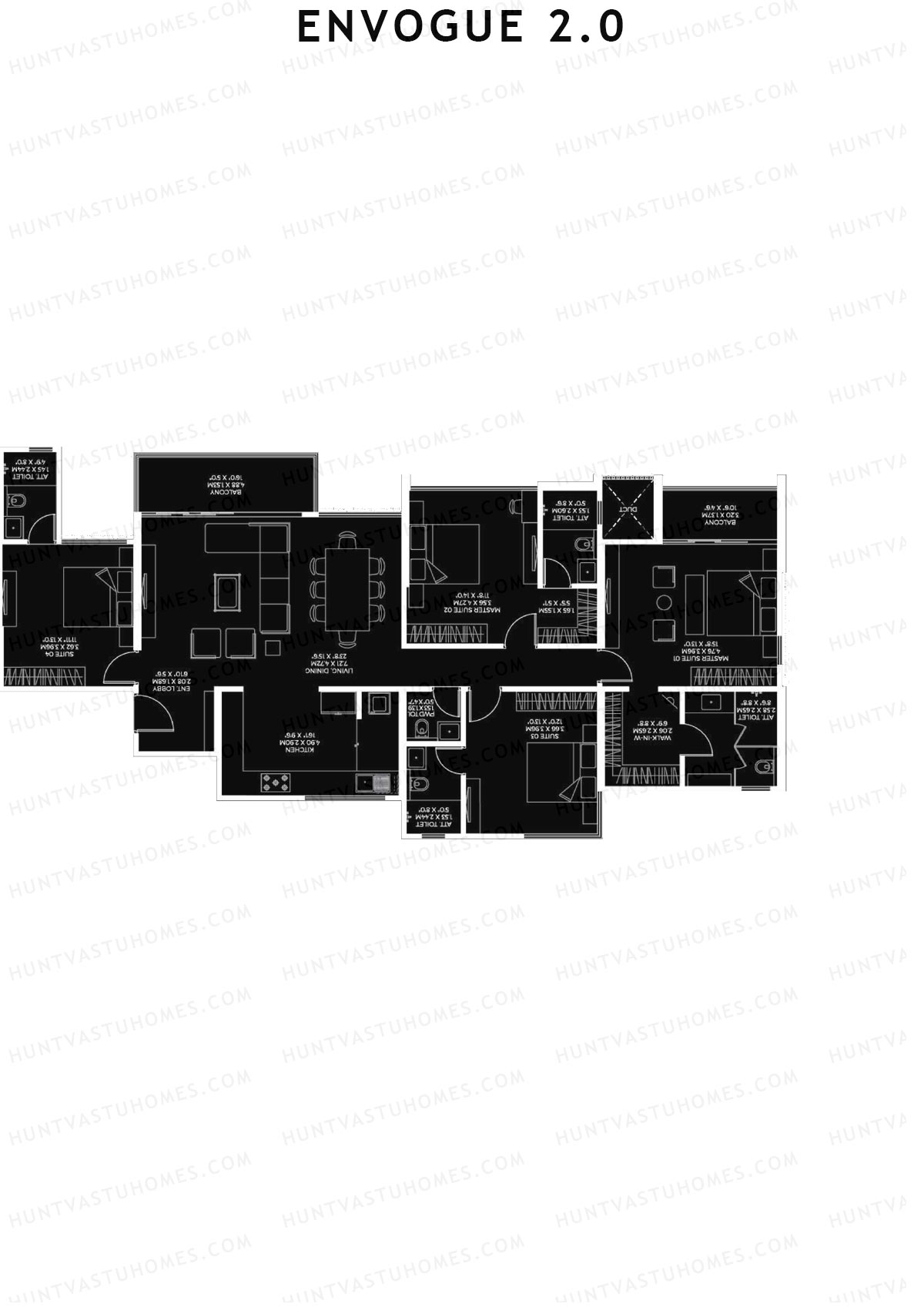 Envogue 2.0 Wing K3 Unit 2 Floor Plan