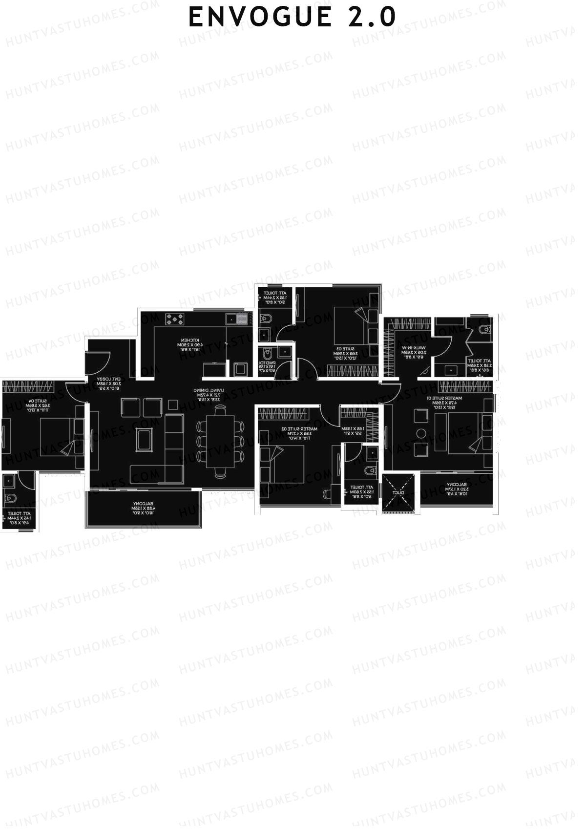 Envogue 2.0 Wing K3 Unit 3 Floor Plan