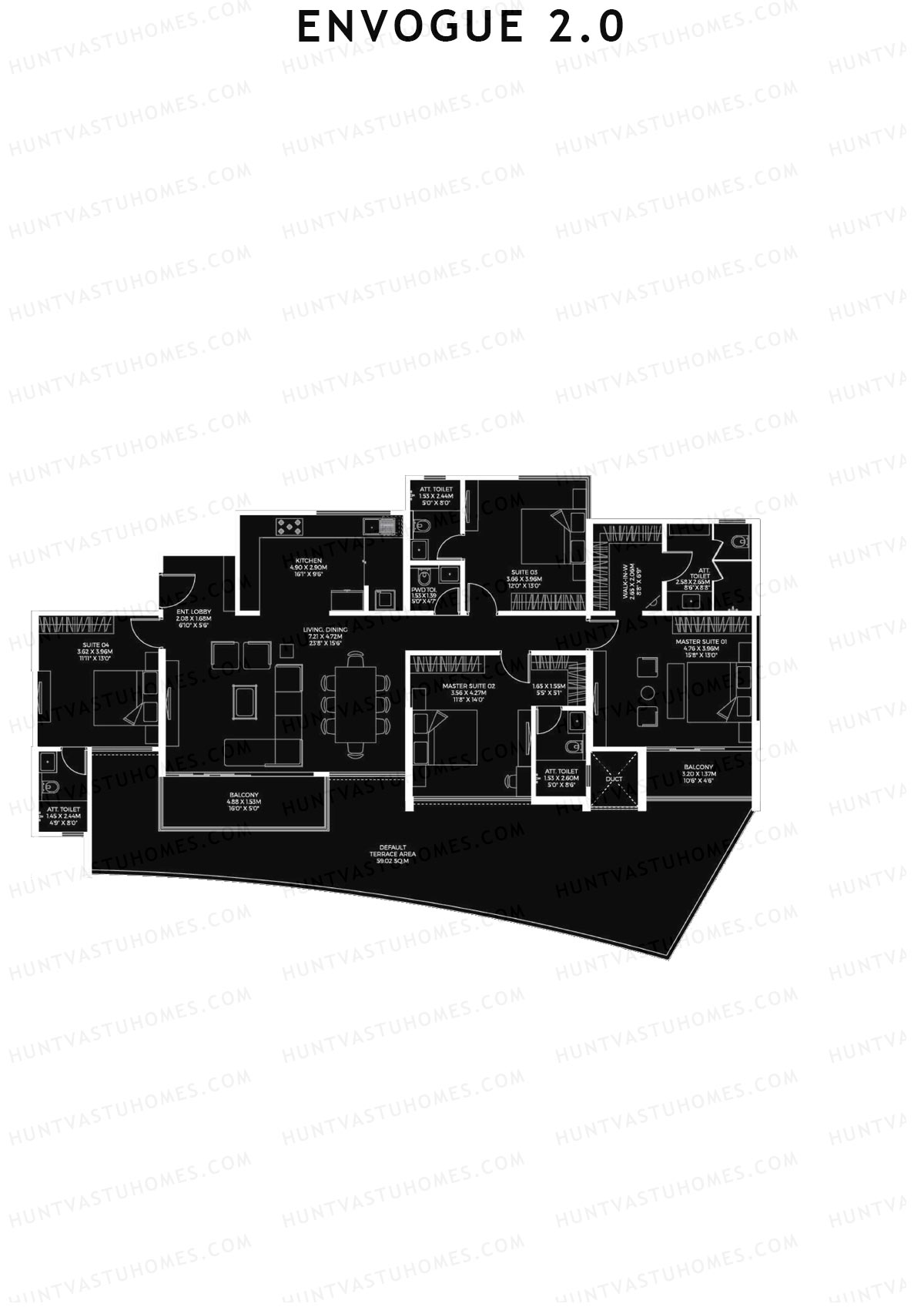 Envogue 2.0 Wing K3 Unit 3 Floor Plan