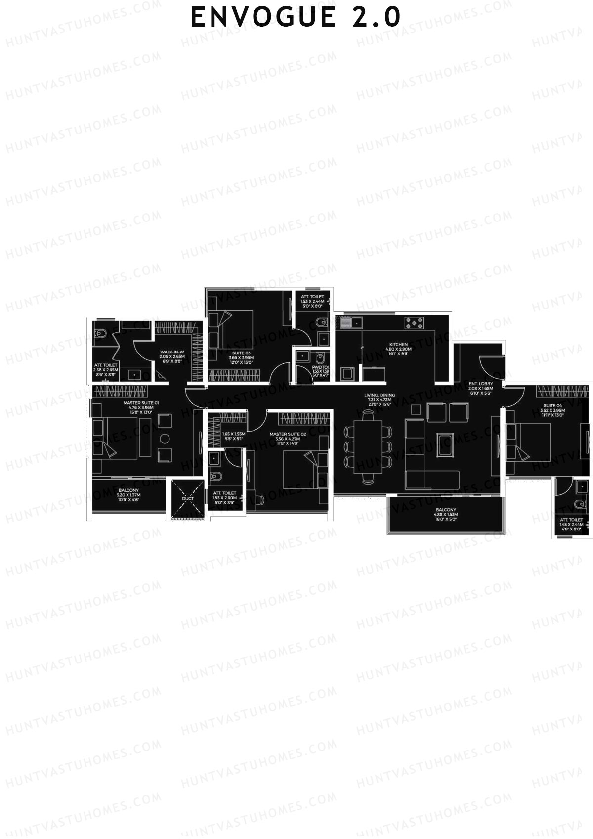Envogue 2.0 Wing K3 Unit 4 Floor Plan