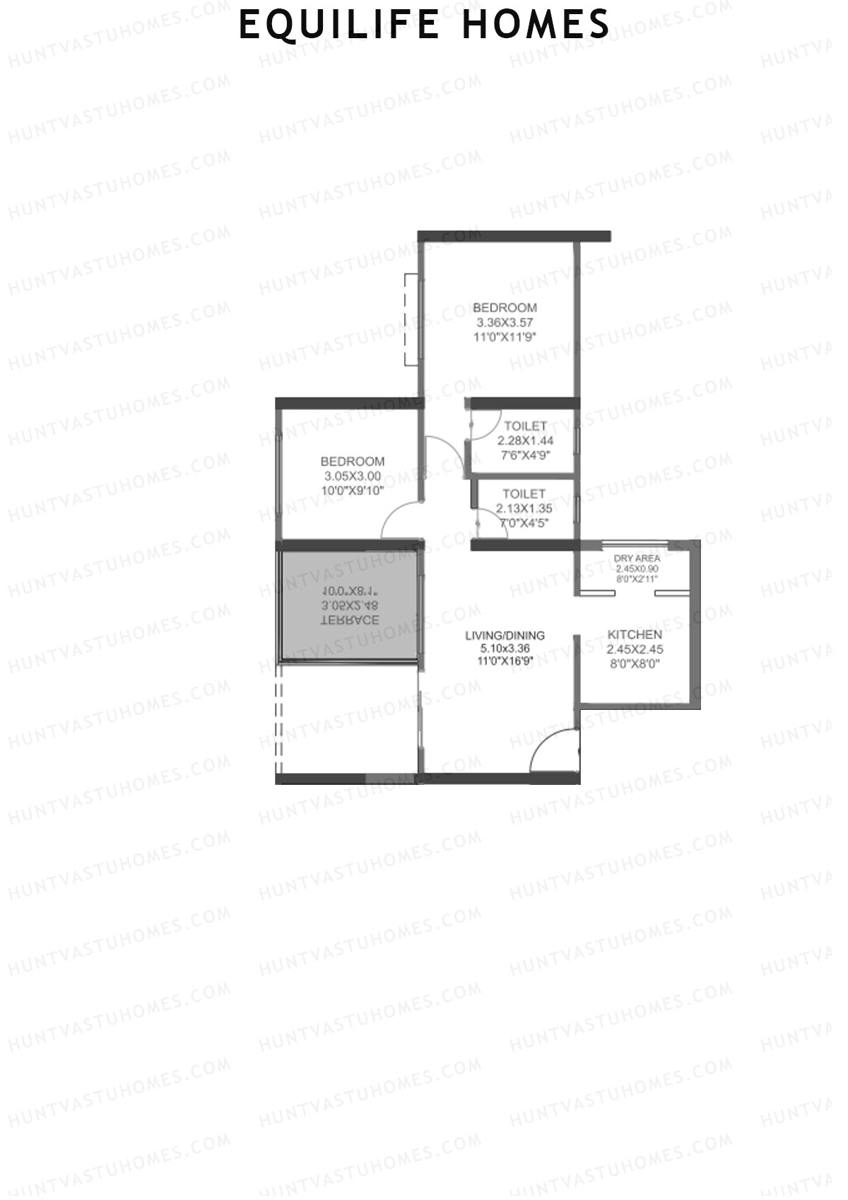 Equilife Homes Tower A Unit 11 Floor Plan