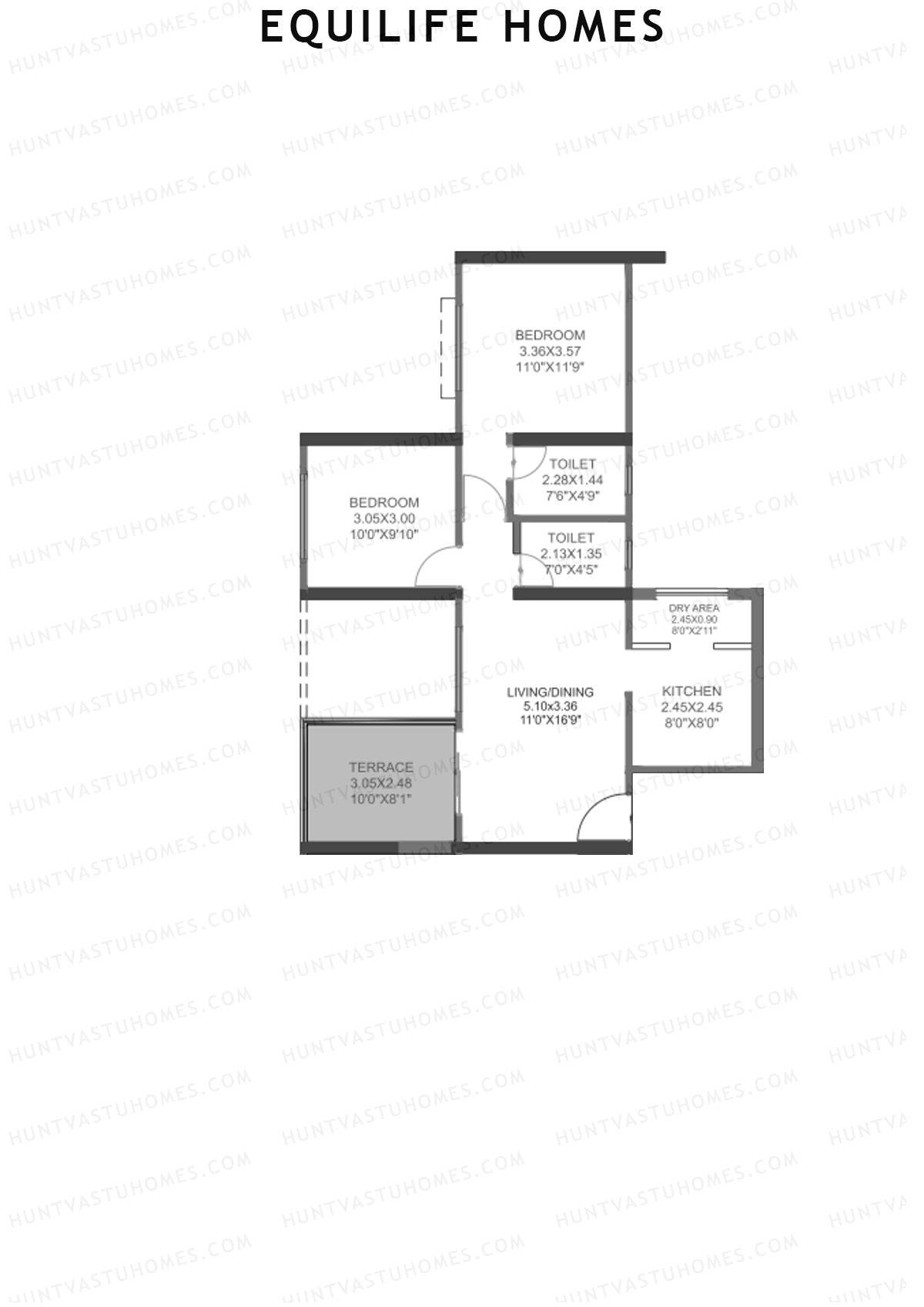 Equilife Homes Tower A Unit 11 Floor Plan