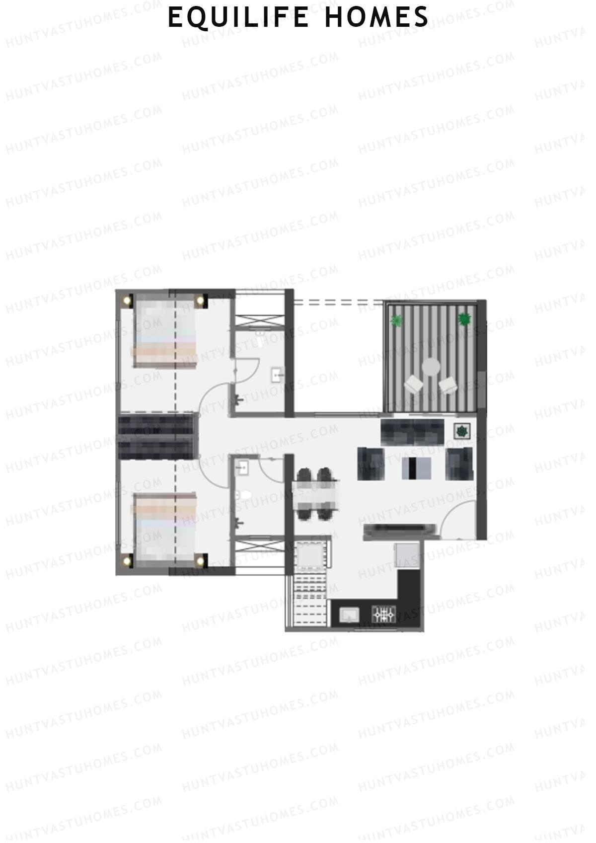 Equilife Homes Tower A Unit 3 Floor Plan