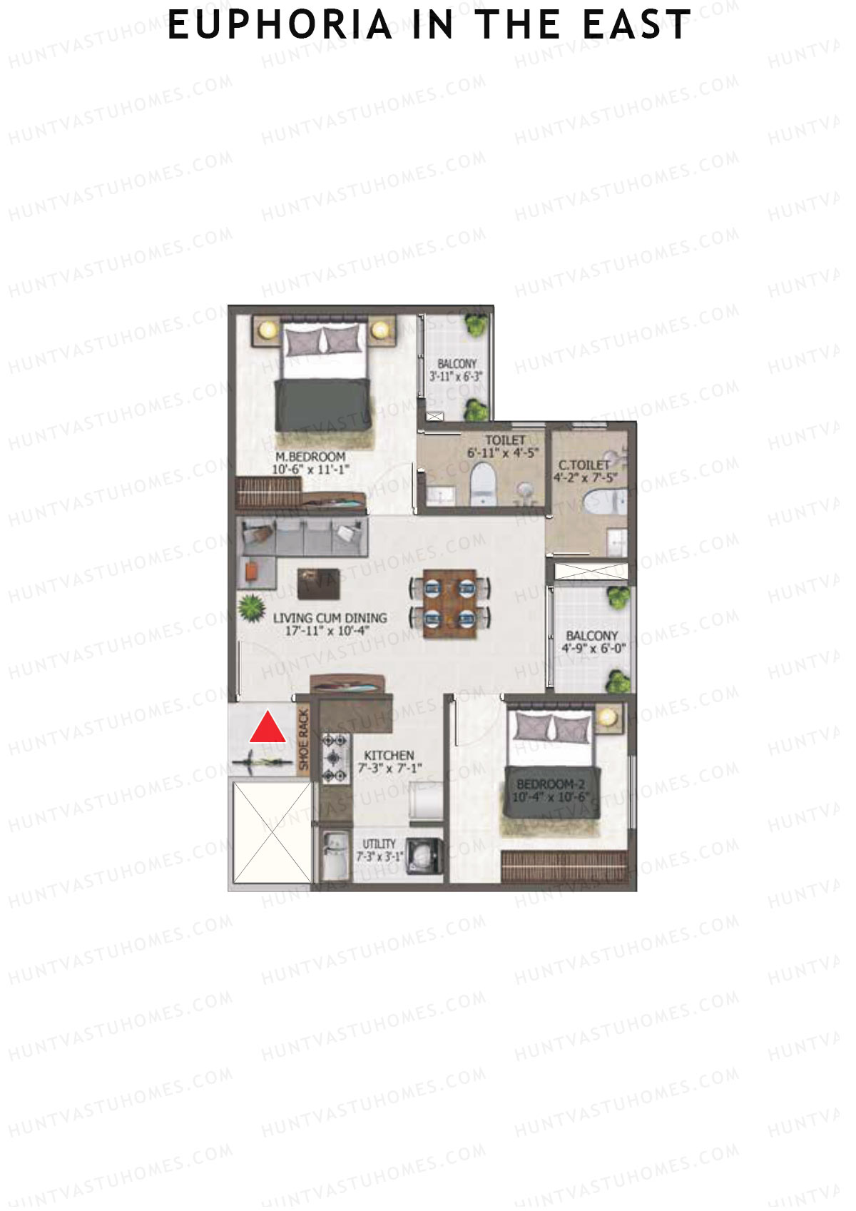 Euphoria in The East Block Experia Unit 47 (Type 8) Floor Plan