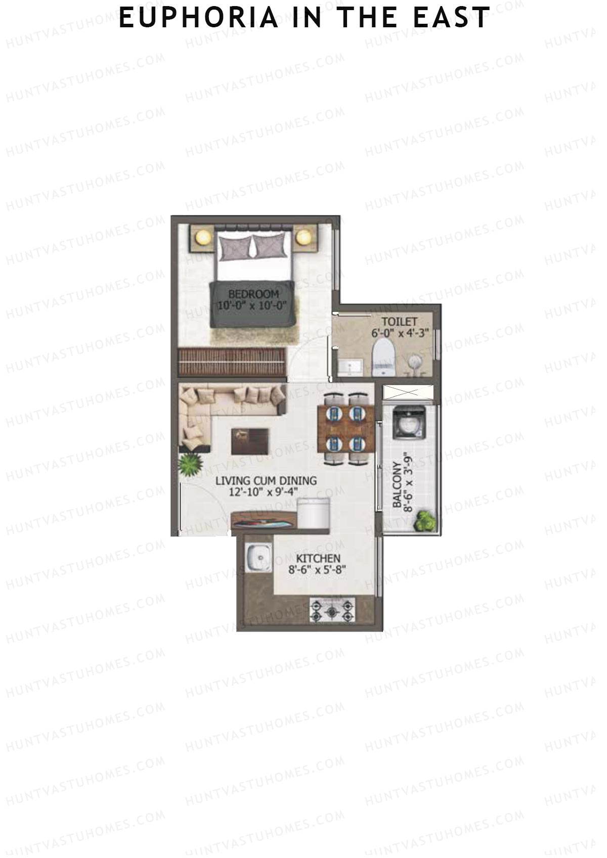 Euphoria in The East Block Experia Unit 48 (Type 4) Floor Plan