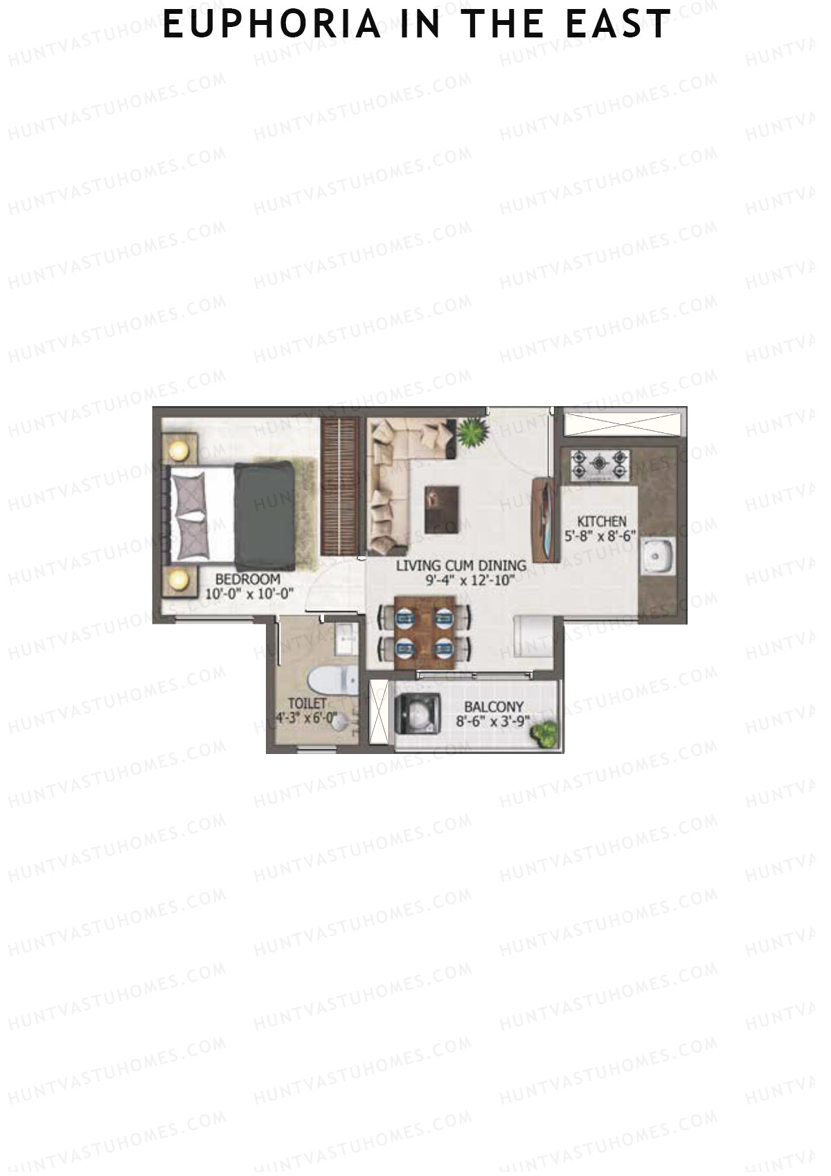 Euphoria in The East Block Imperia Unit 31 (Type 2) Floor Plan