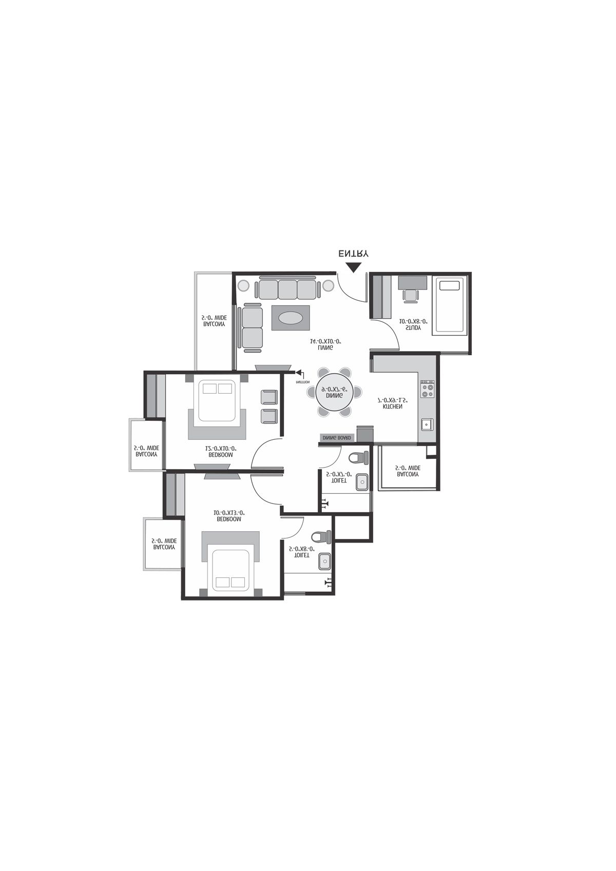 Exotica Dreamville Tower 1 Unit 101 Floor Plan