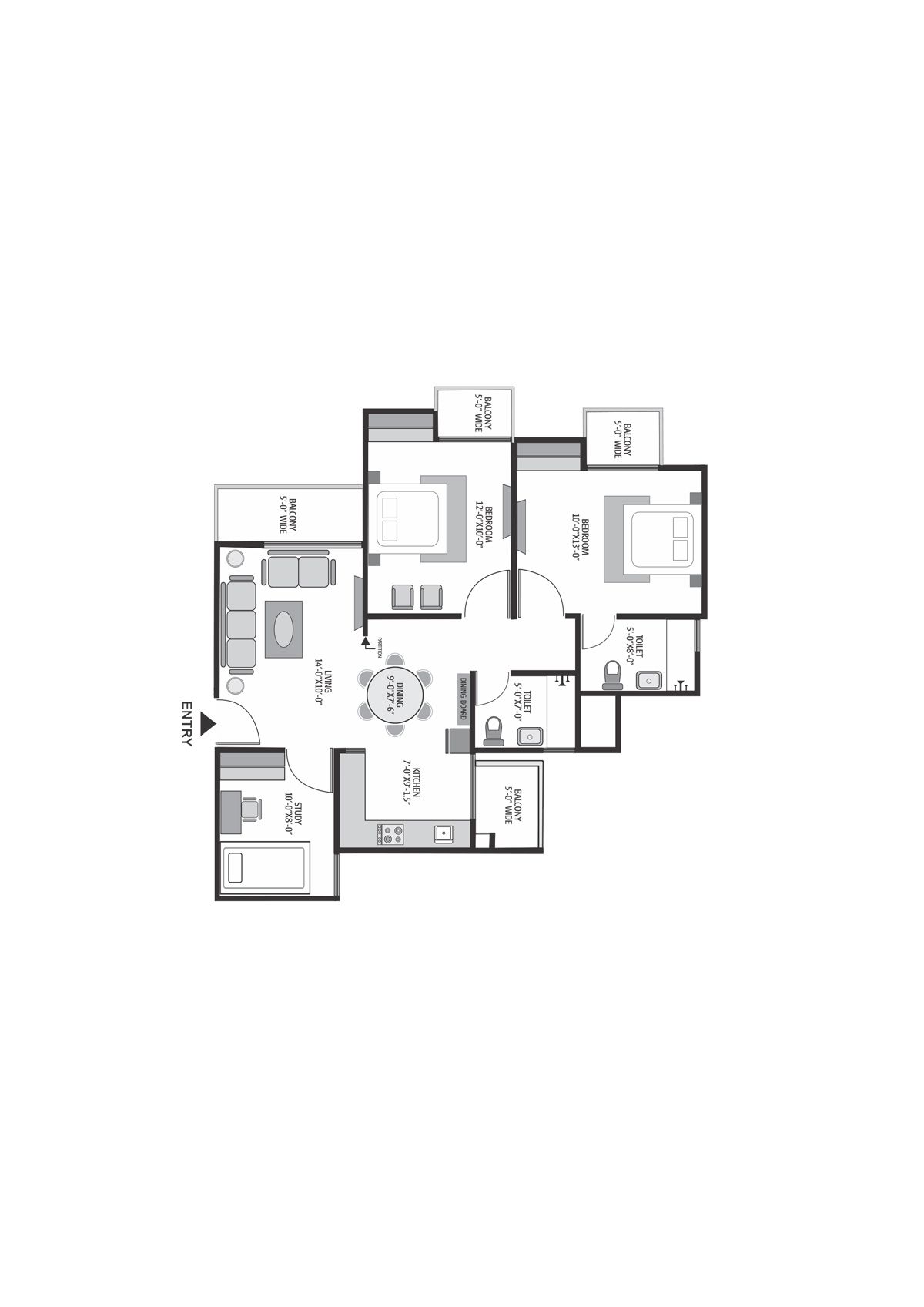 Exotica Dreamville Tower 11 Unit 106 Floor Plan