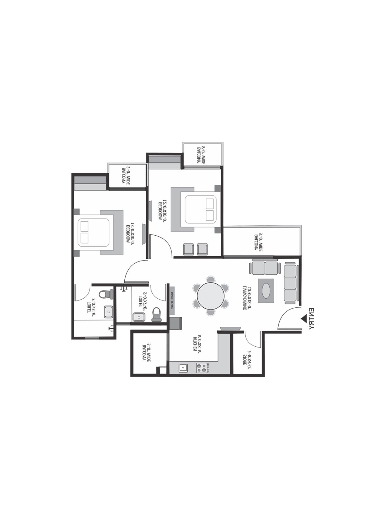 Exotica Dreamville Tower 13 Unit 105 Floor Plan