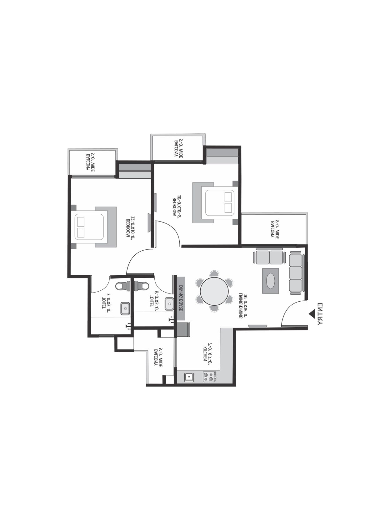 Exotica Dreamville Tower 2 Unit 104 Floor Plan