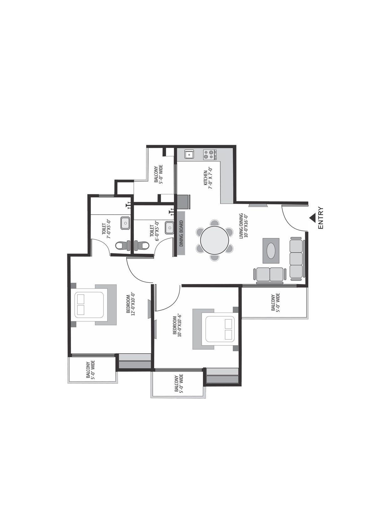 Exotica Dreamville Tower 5 Unit 101 Floor Plan