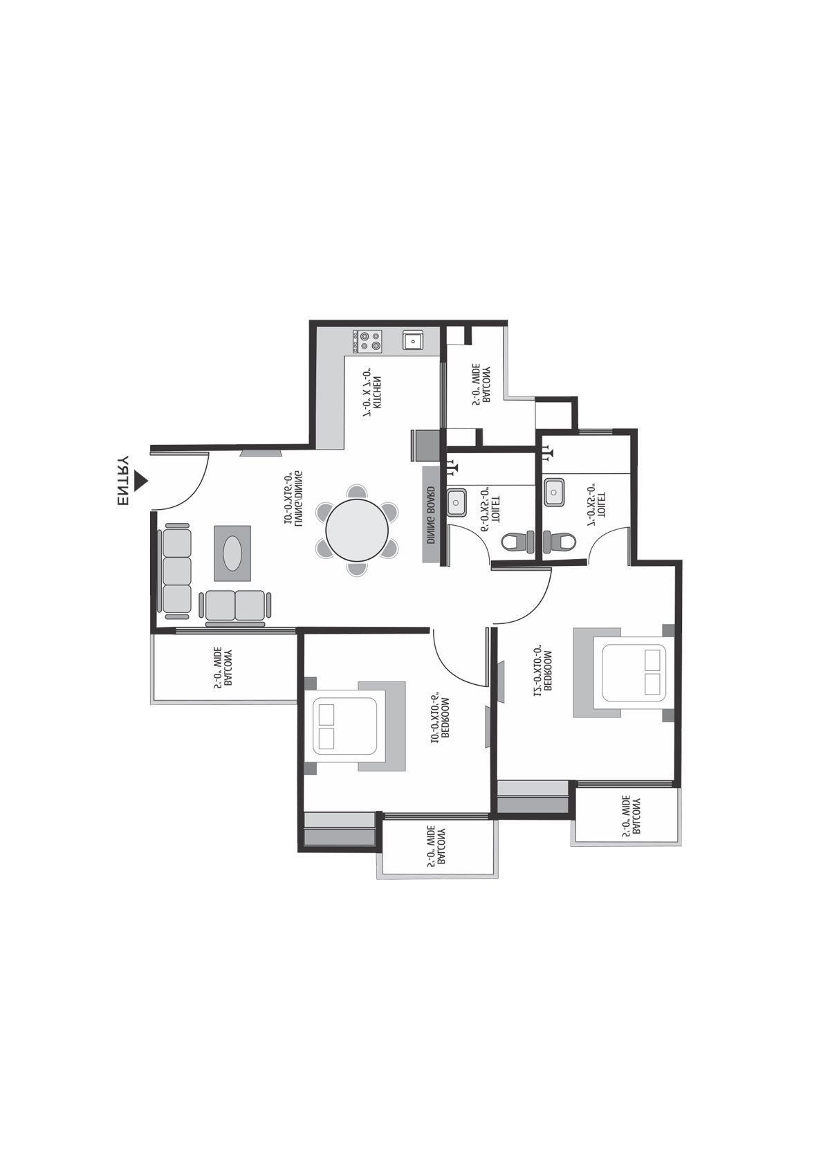 Exotica Dreamville Tower 5 Unit 106 Floor Plan