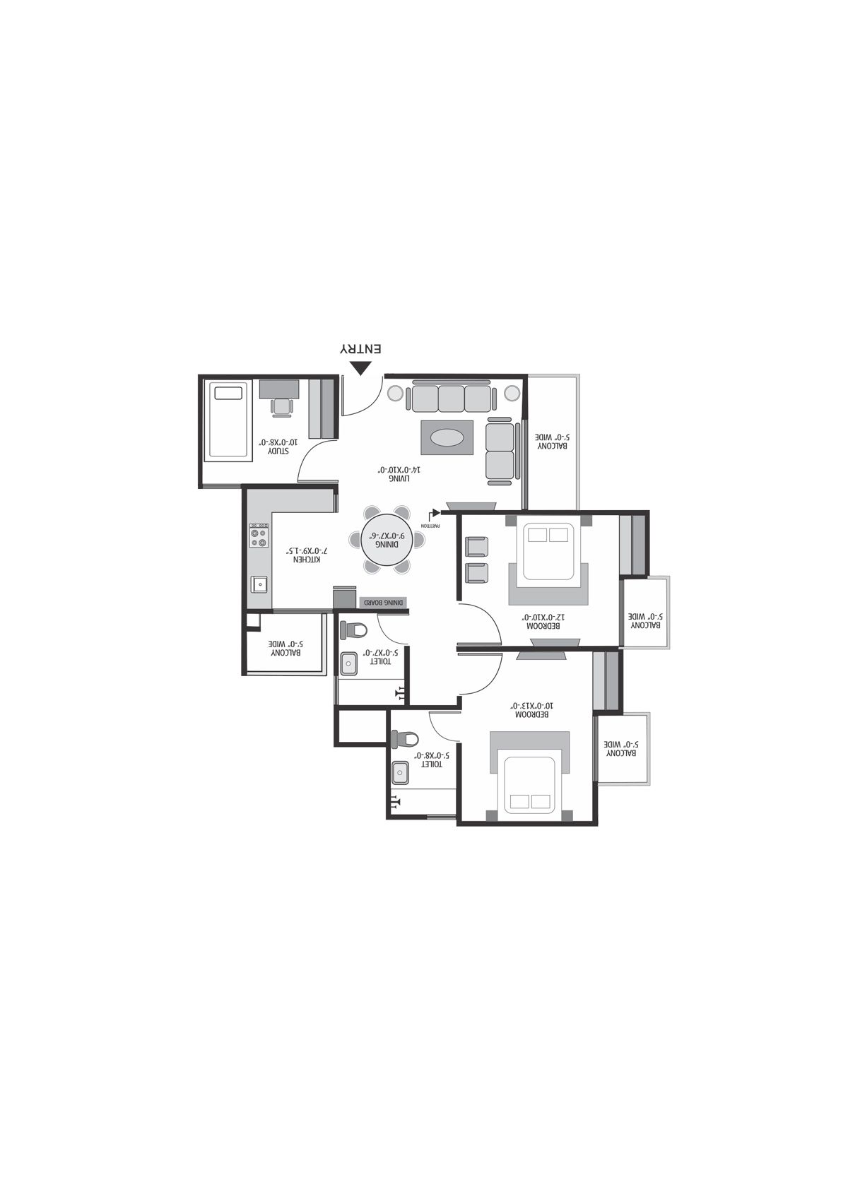 Exotica Dreamville Tower 6 Unit 106 Floor Plan