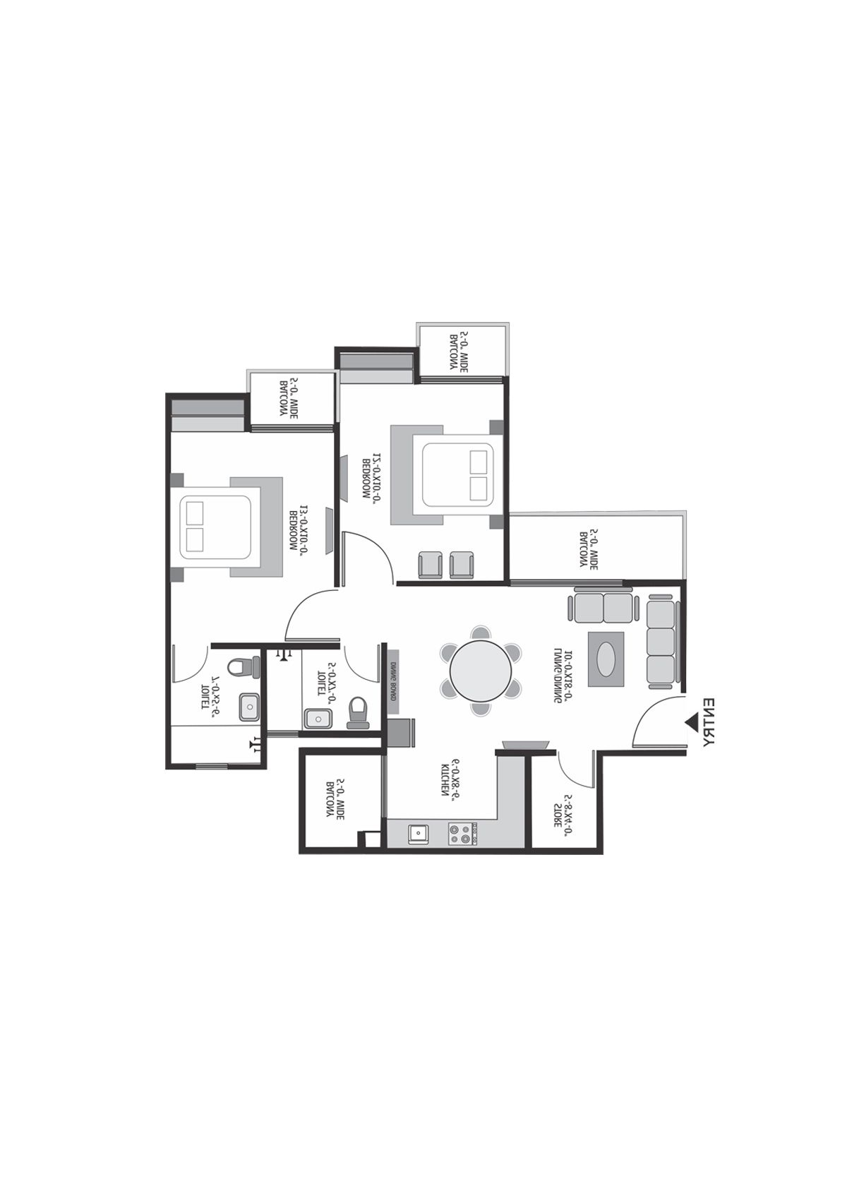 Exotica Dreamville Tower 7 Unit 102 Floor Plan