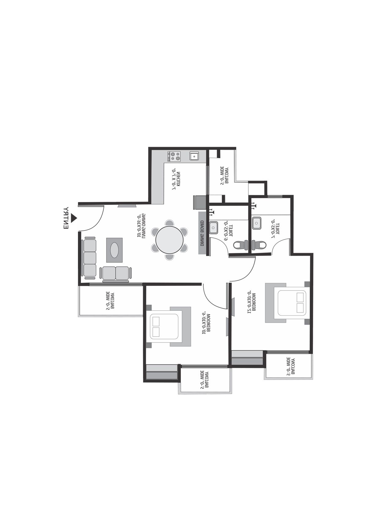 Exotica Dreamville Tower 7 Unit 104 Floor Plan