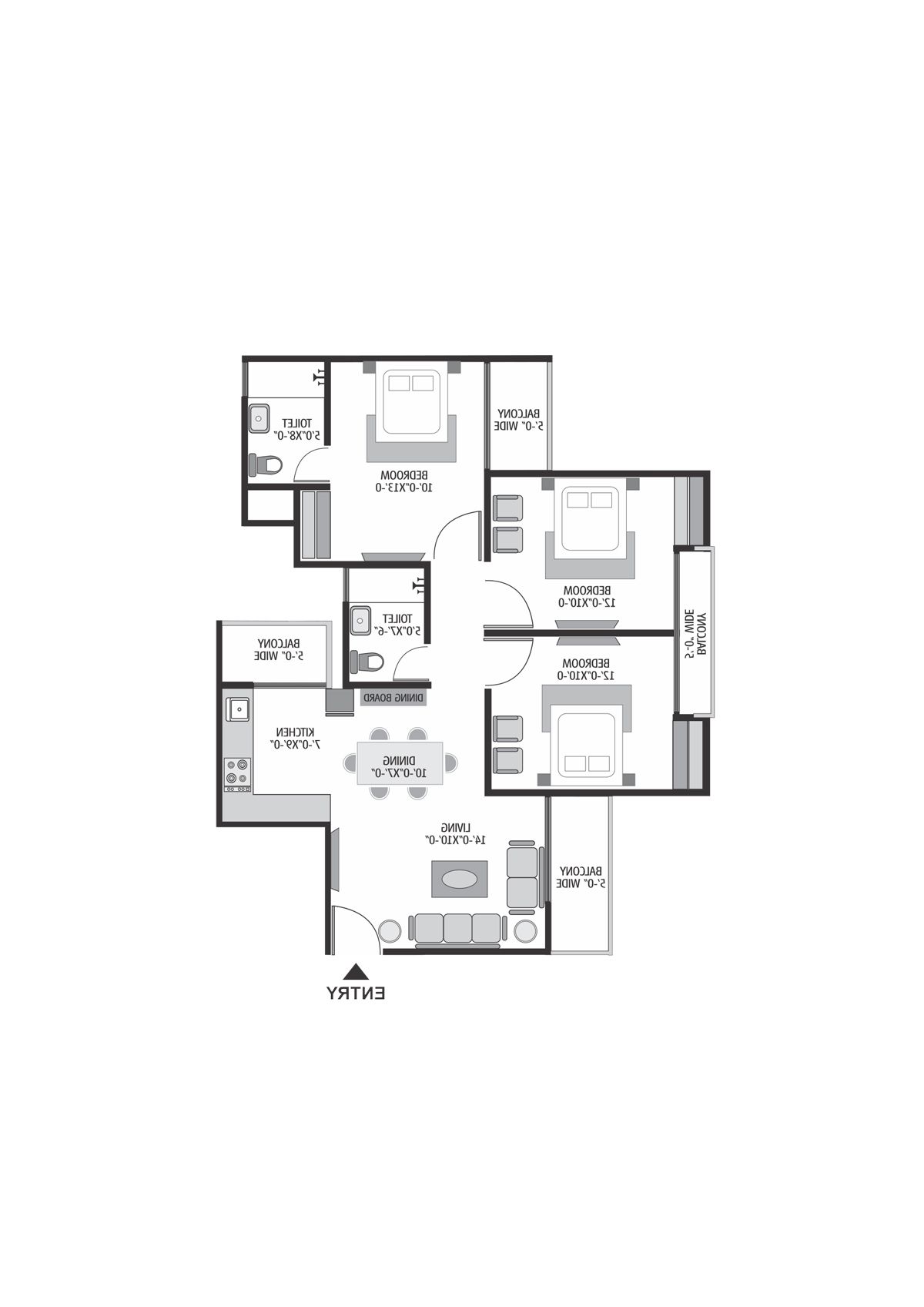 Exotica Dreamville Tower 1 Unit 105 Floor Plan