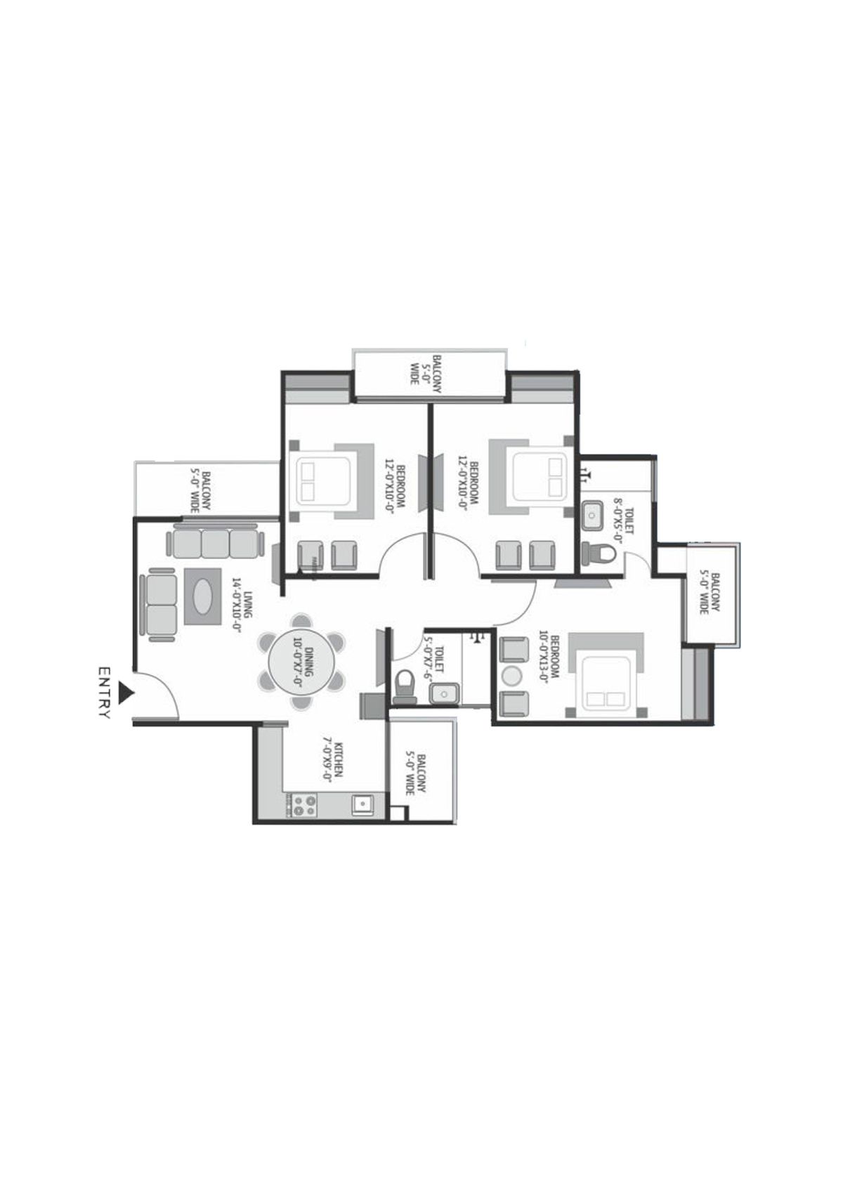 Exotica Dreamville Tower 11 Unit 102 Floor Plan