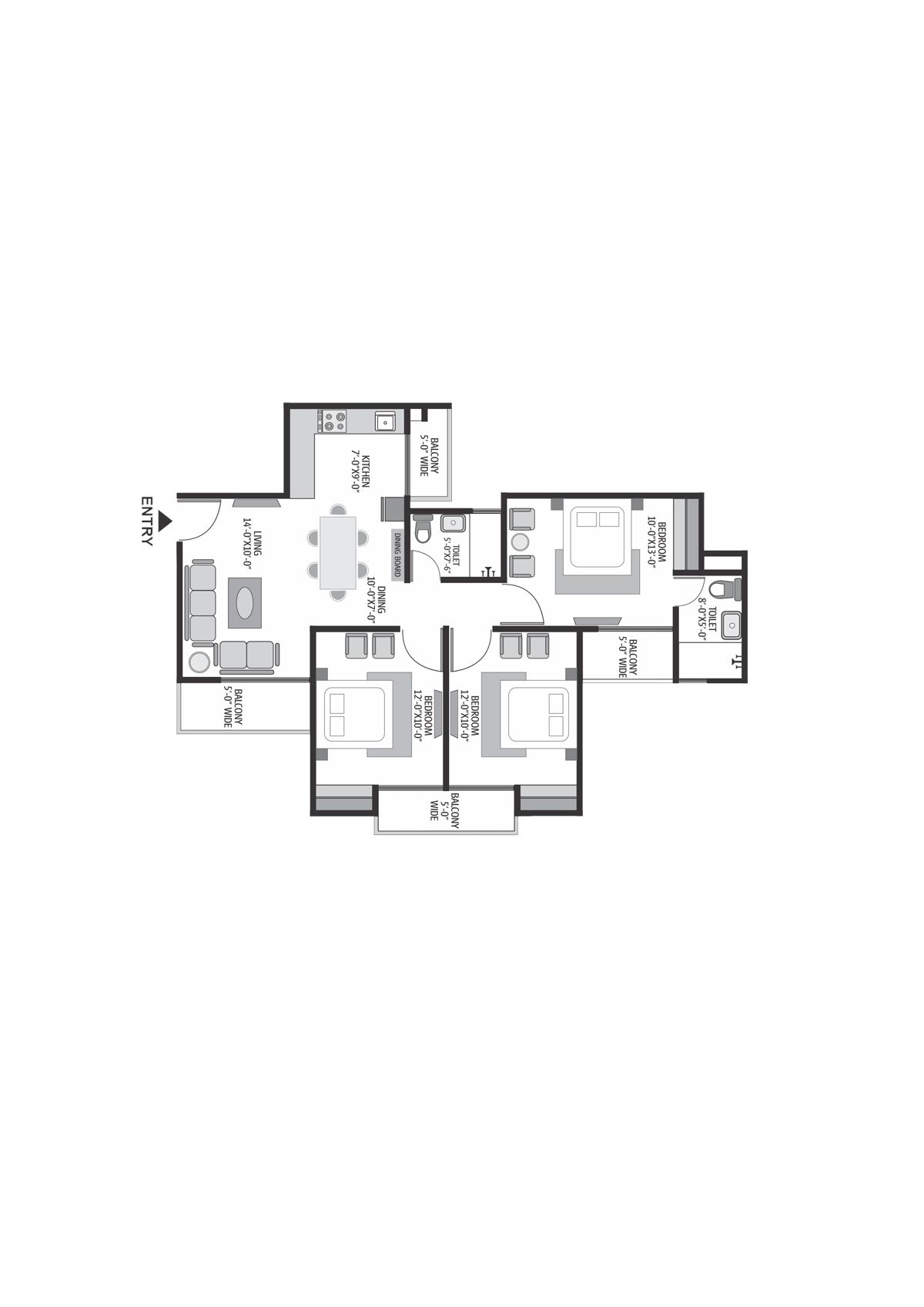Exotica Dreamville Tower 11 Unit 103 Floor Plan