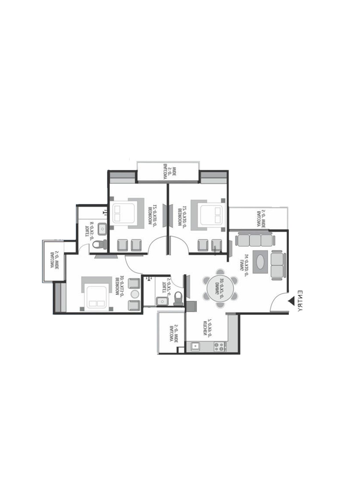 Exotica Dreamville Tower 11 Unit 105 Floor Plan