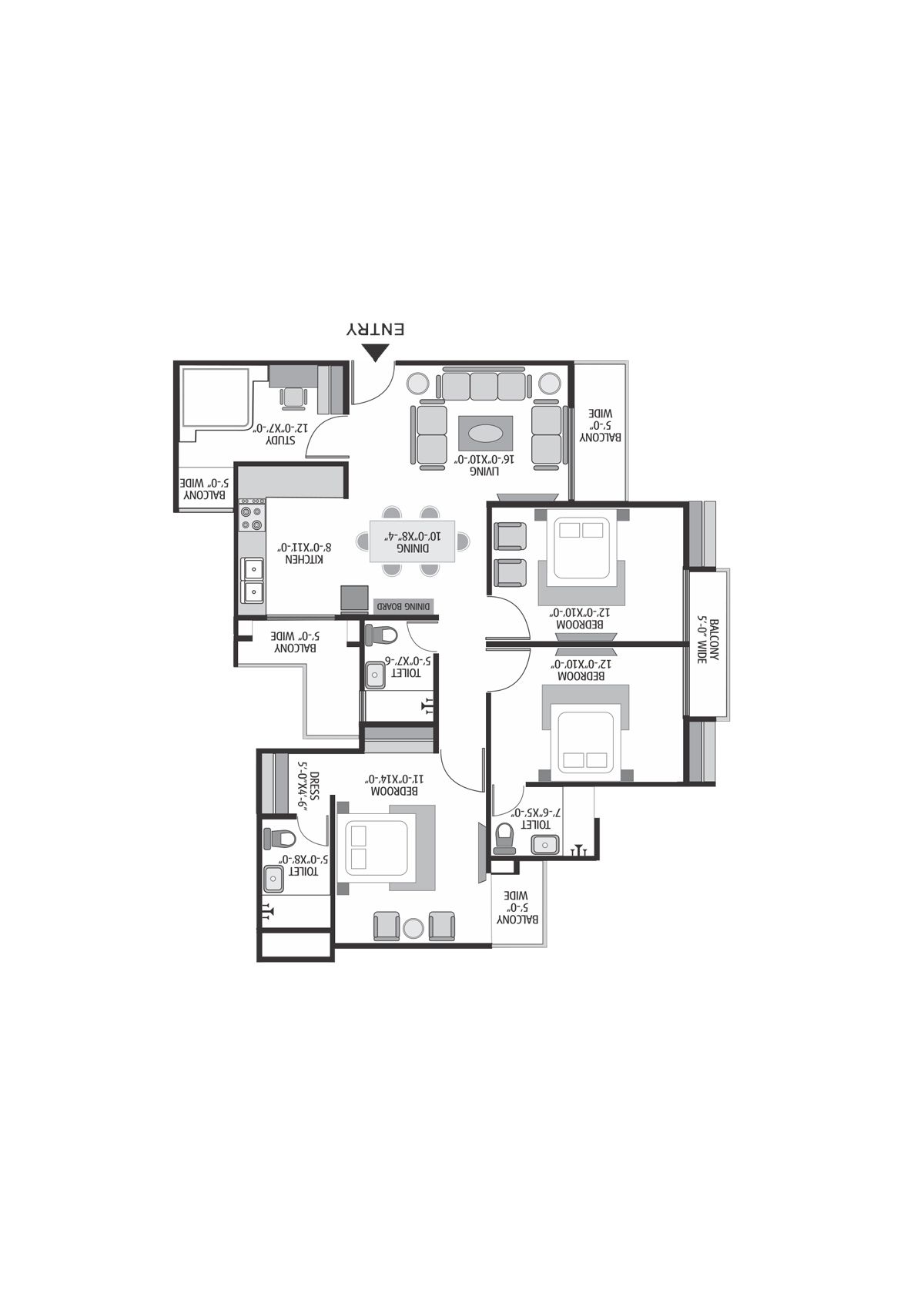 Exotica Dreamville Tower 15 Unit 102 Floor Plan