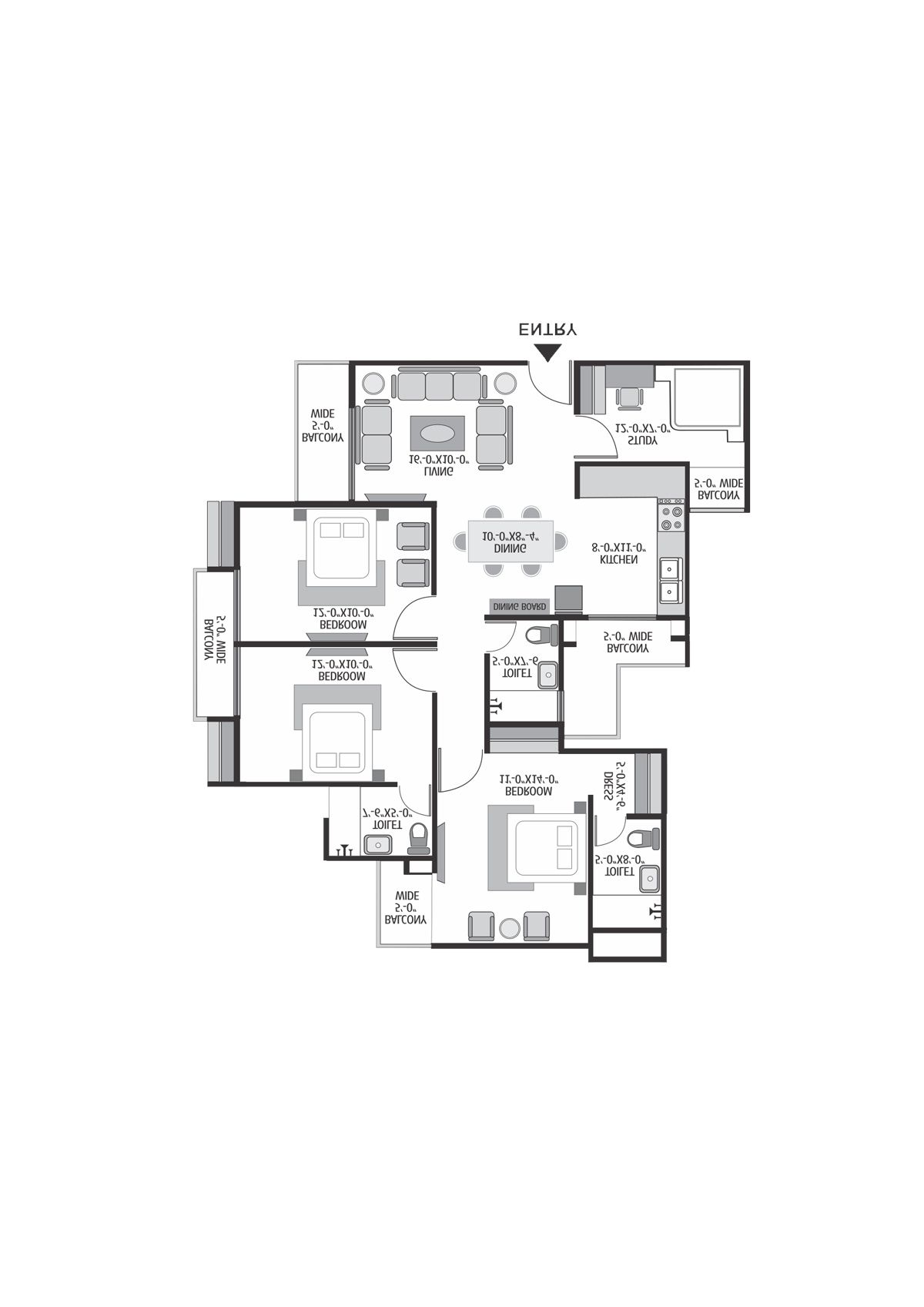 Exotica Dreamville Tower 15 Unit 103 Floor Plan