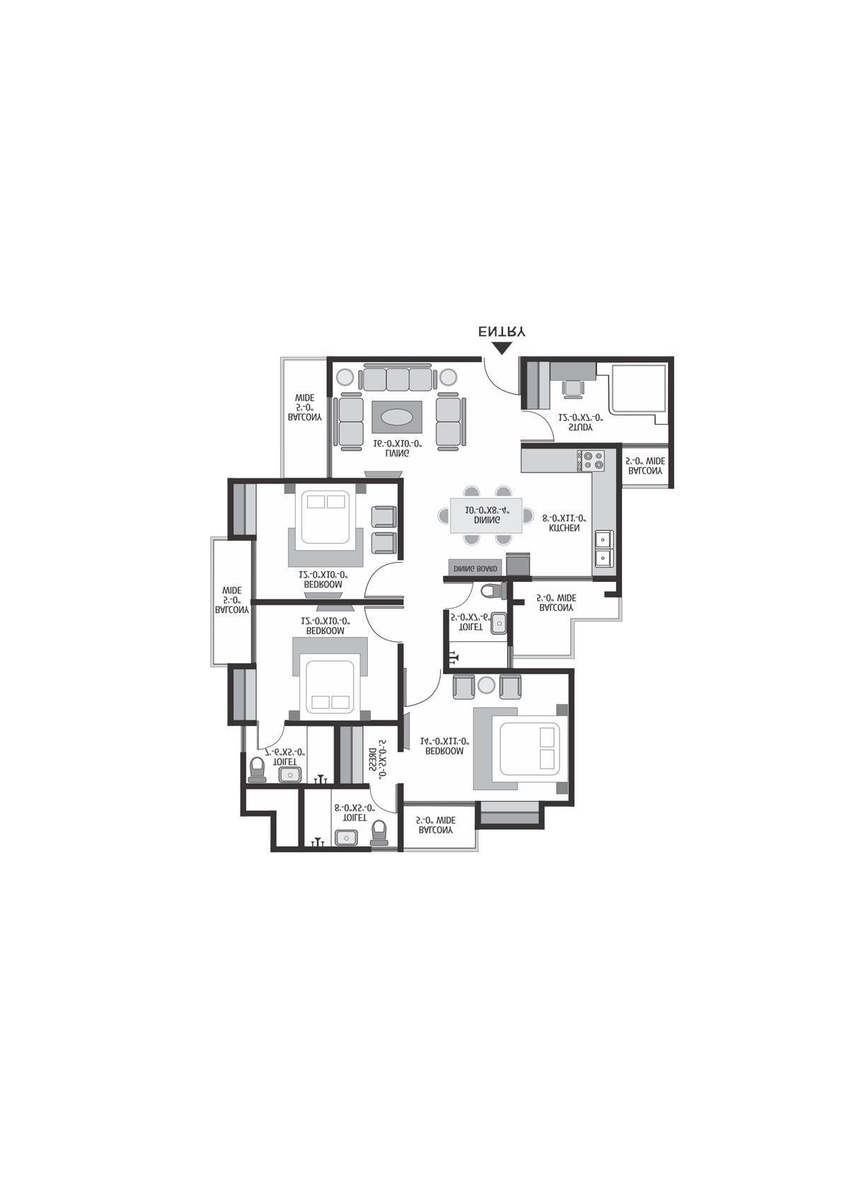 Exotica Dreamville Tower 3 Unit 101 Floor Plan
