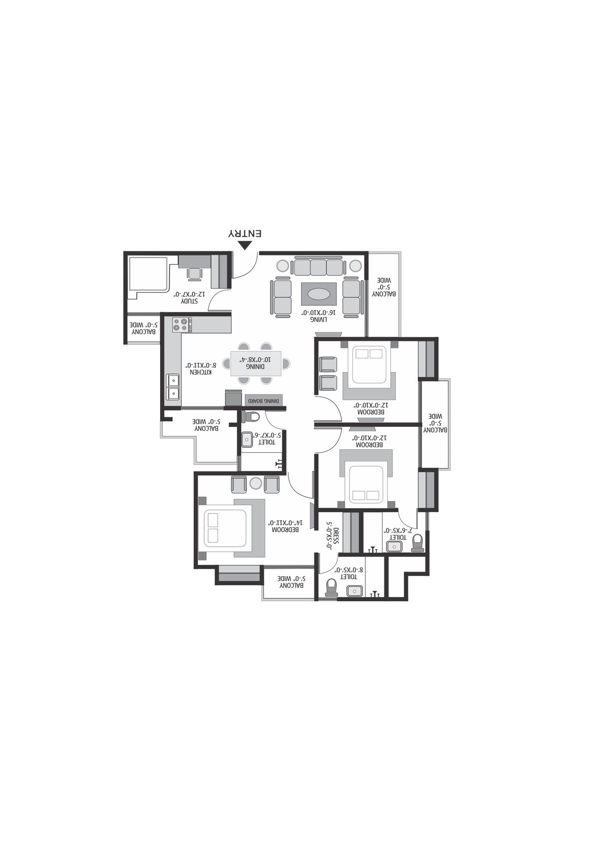 Exotica Dreamville Tower 3 Unit 106 Floor Plan