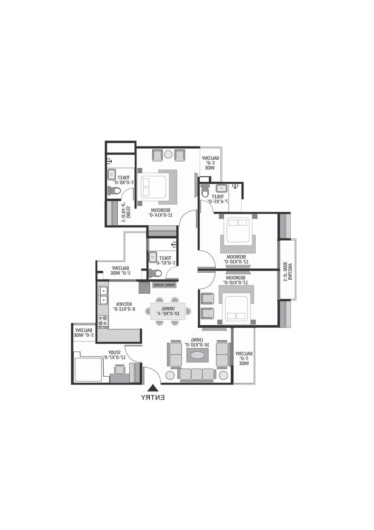 Exotica Dreamville Tower 4 Unit 105 Floor Plan