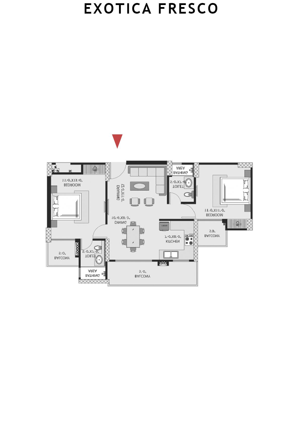 Exotica Fresco Tower F Unit 102 Floor Plan