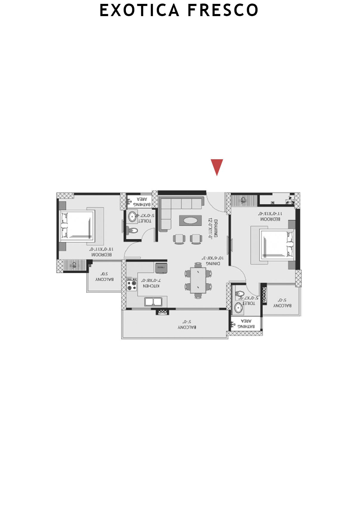 Exotica Fresco Tower F Unit 103 Floor Plan