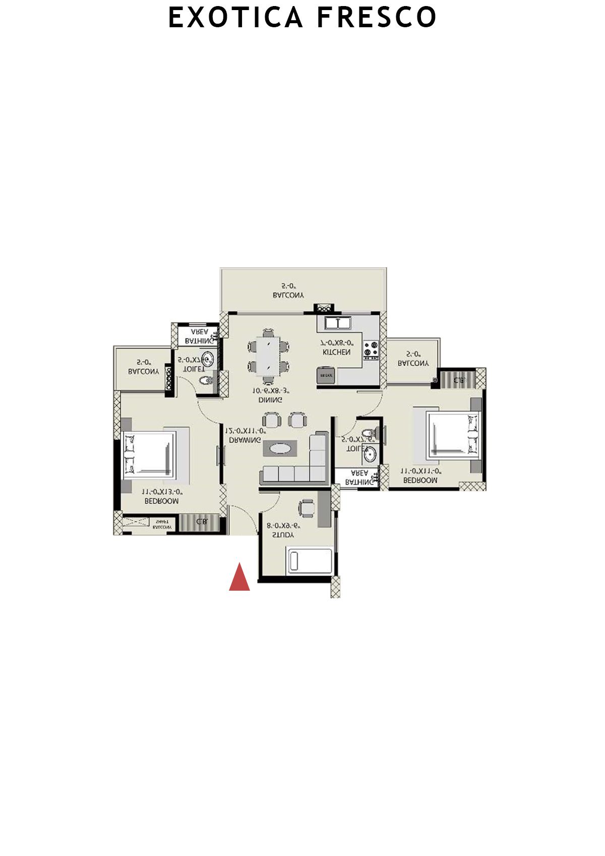Exotica Fresco Tower H Unit 101 Floor Plan