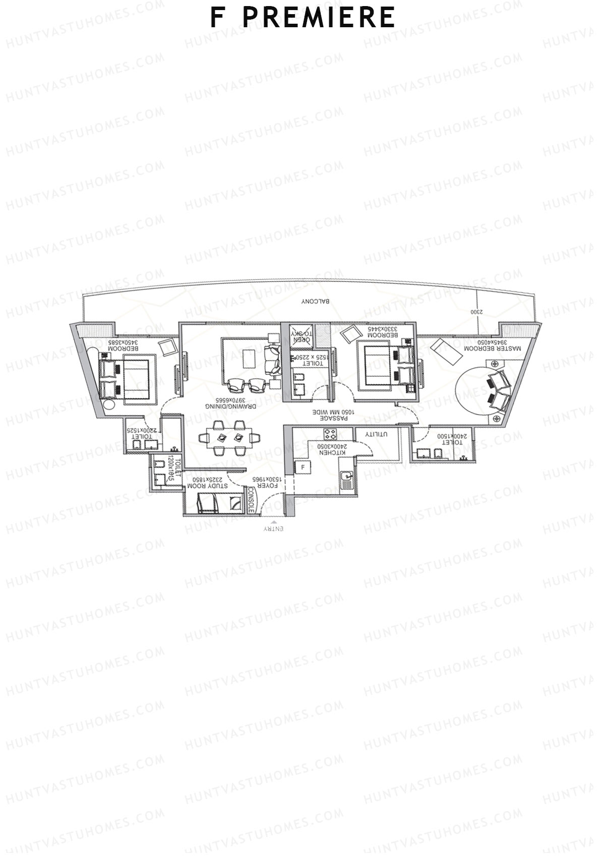 F Premiere Tower A Unit 6 Floor Plan
