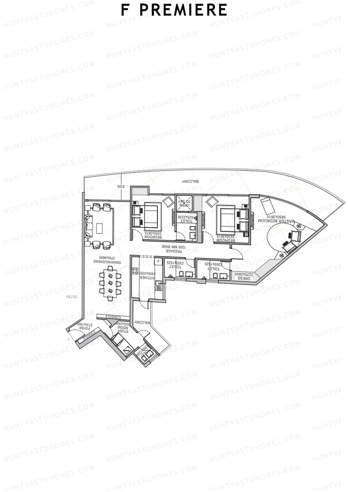 F Premiere Tower A Unit 7 Floor Plan