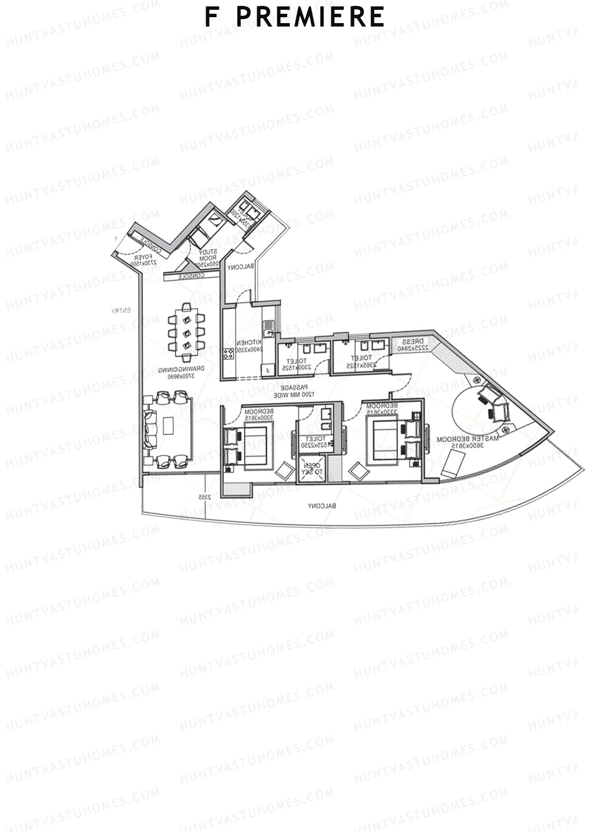 F Premiere Tower A Unit 8 Floor Plan