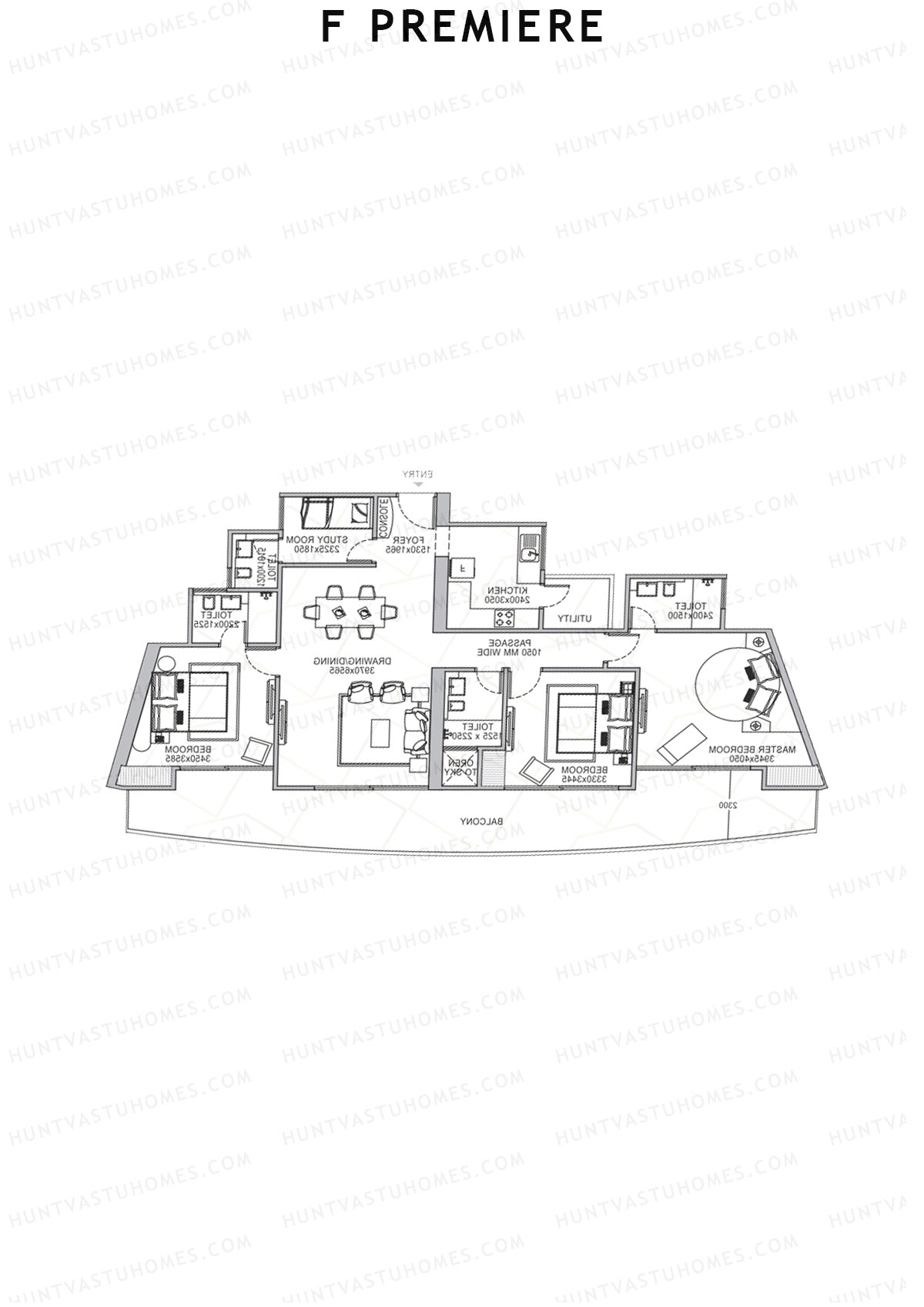 F Premiere Tower A Unit 9 Floor Plan