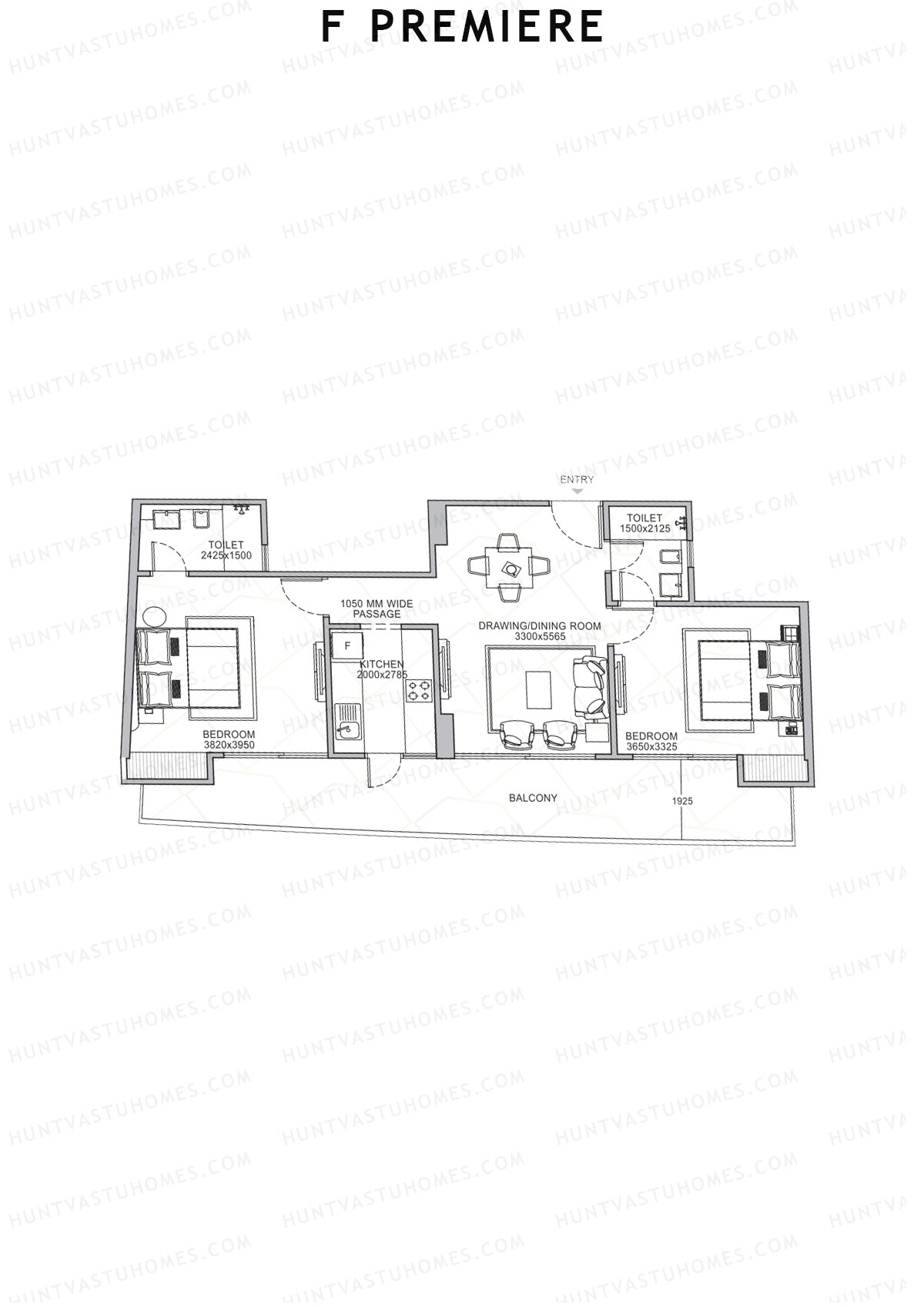 F Premiere Tower B Unit 12 Floor Plan