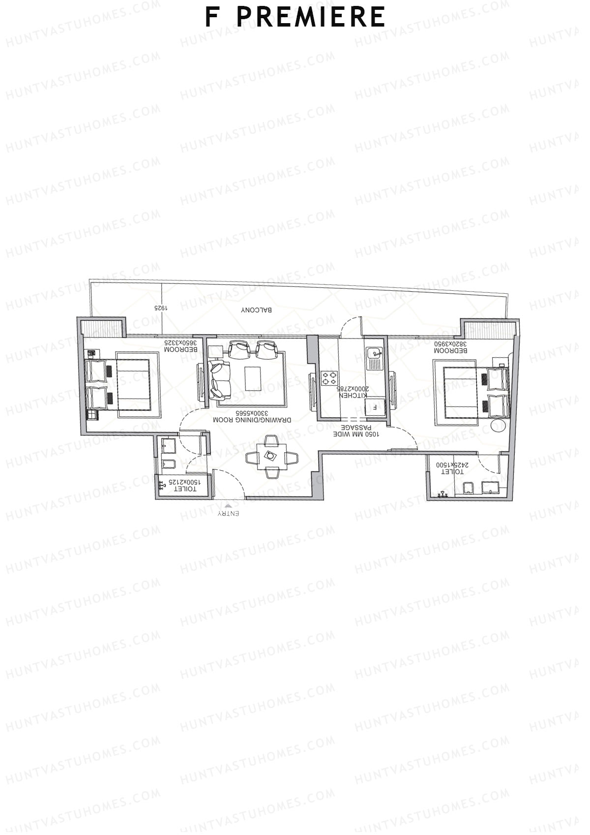 F Premiere Tower C Unit 2 Floor Plan