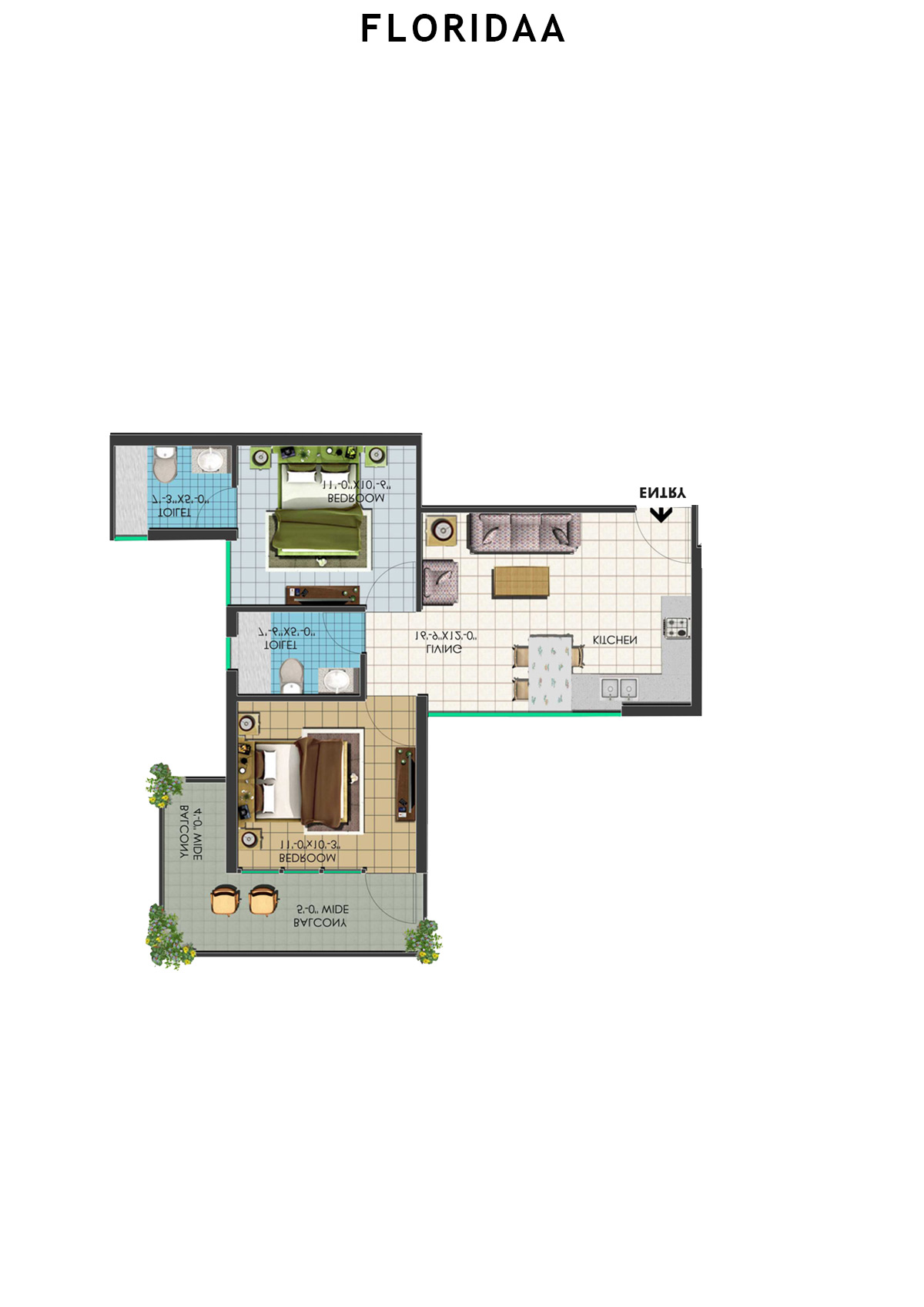 Floridaa Tower A1(8) Unit 7 Floor Plan