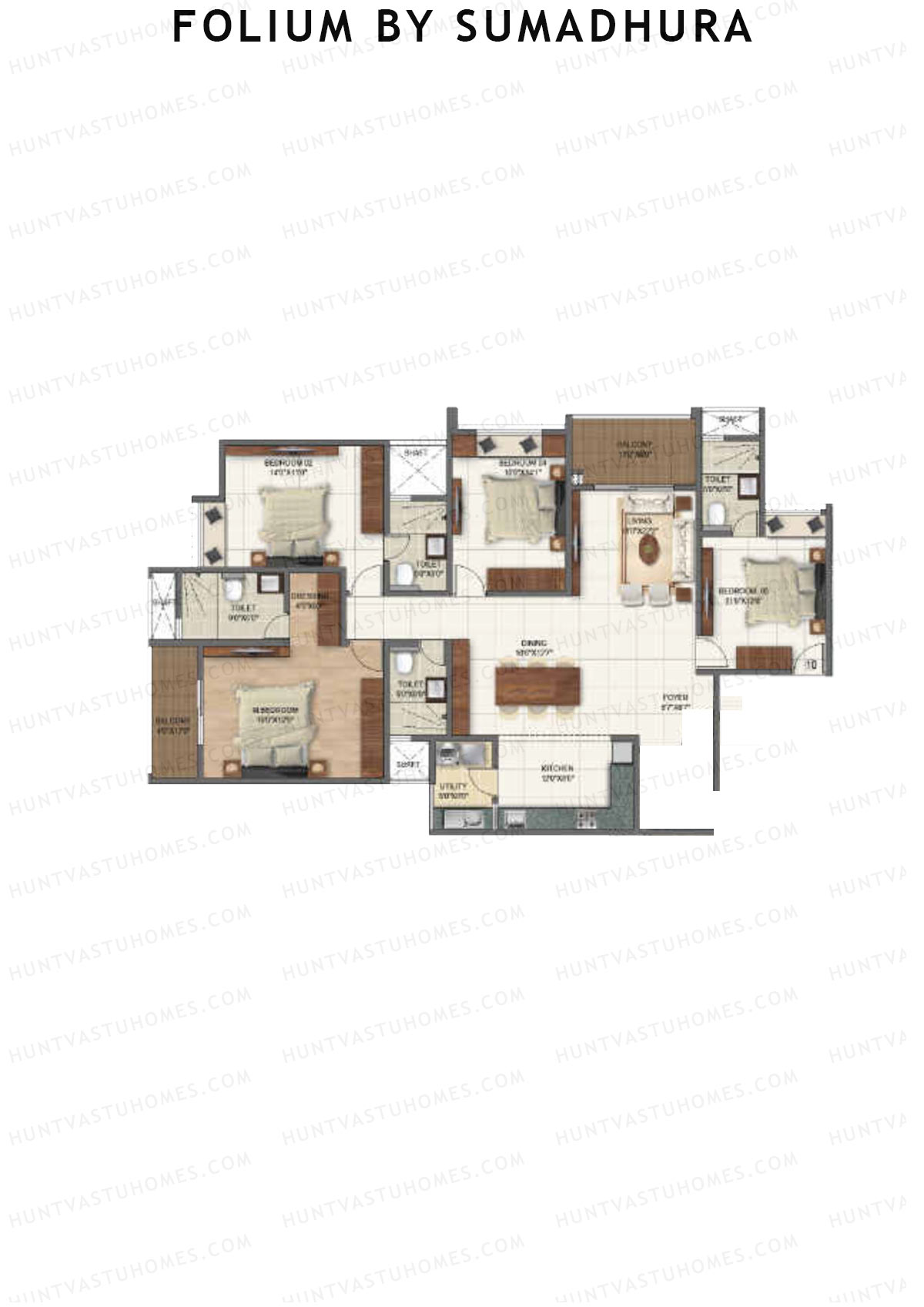 Folium by Sumadhura Wing IVY Unit 1 Floor Plan