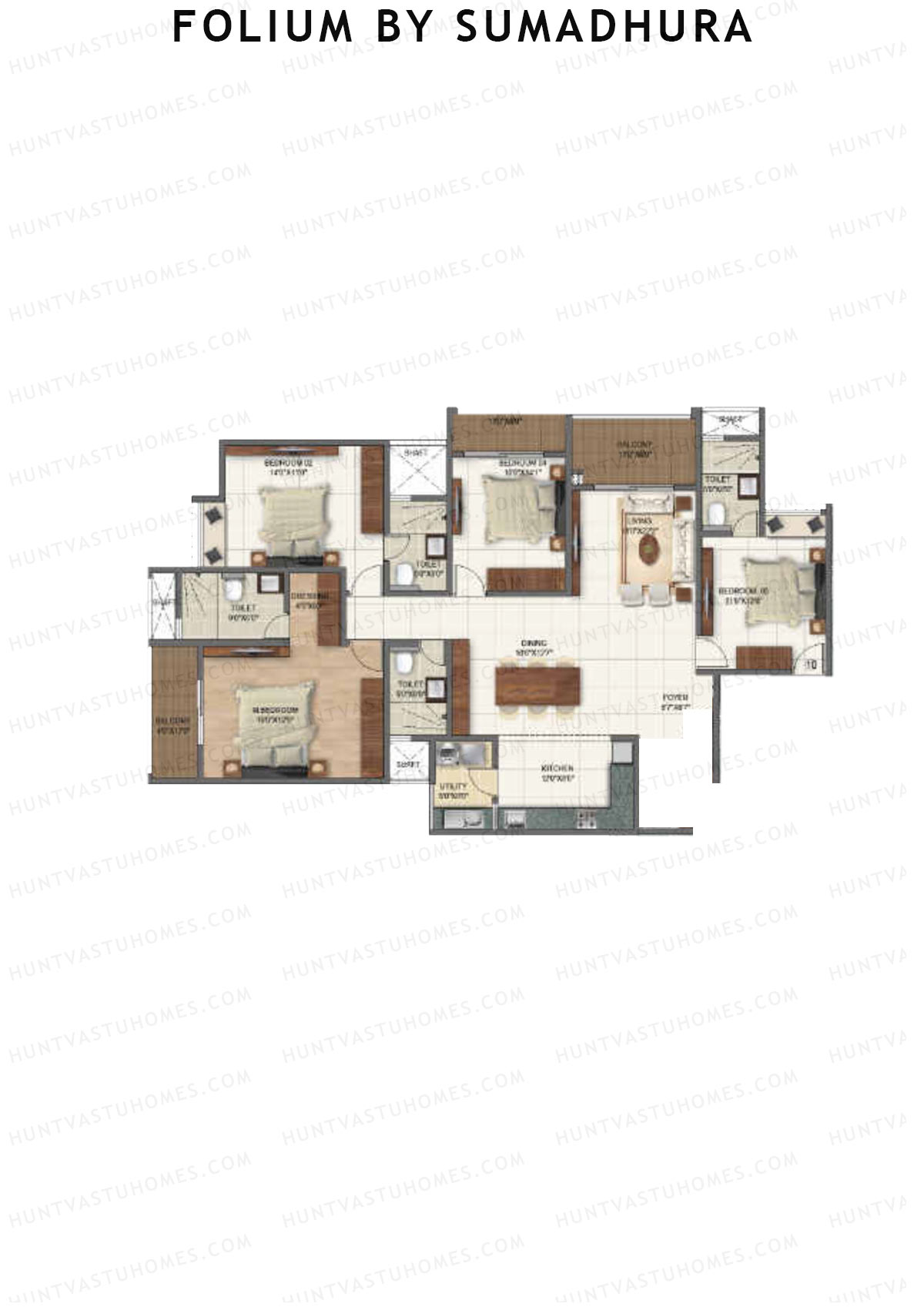 Folium by Sumadhura Wing IVY Unit 1 Floor Plan