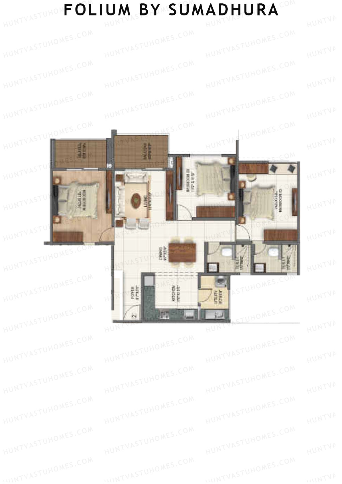 Folium by Sumadhura Wing IVY Unit 4 Floor Plan