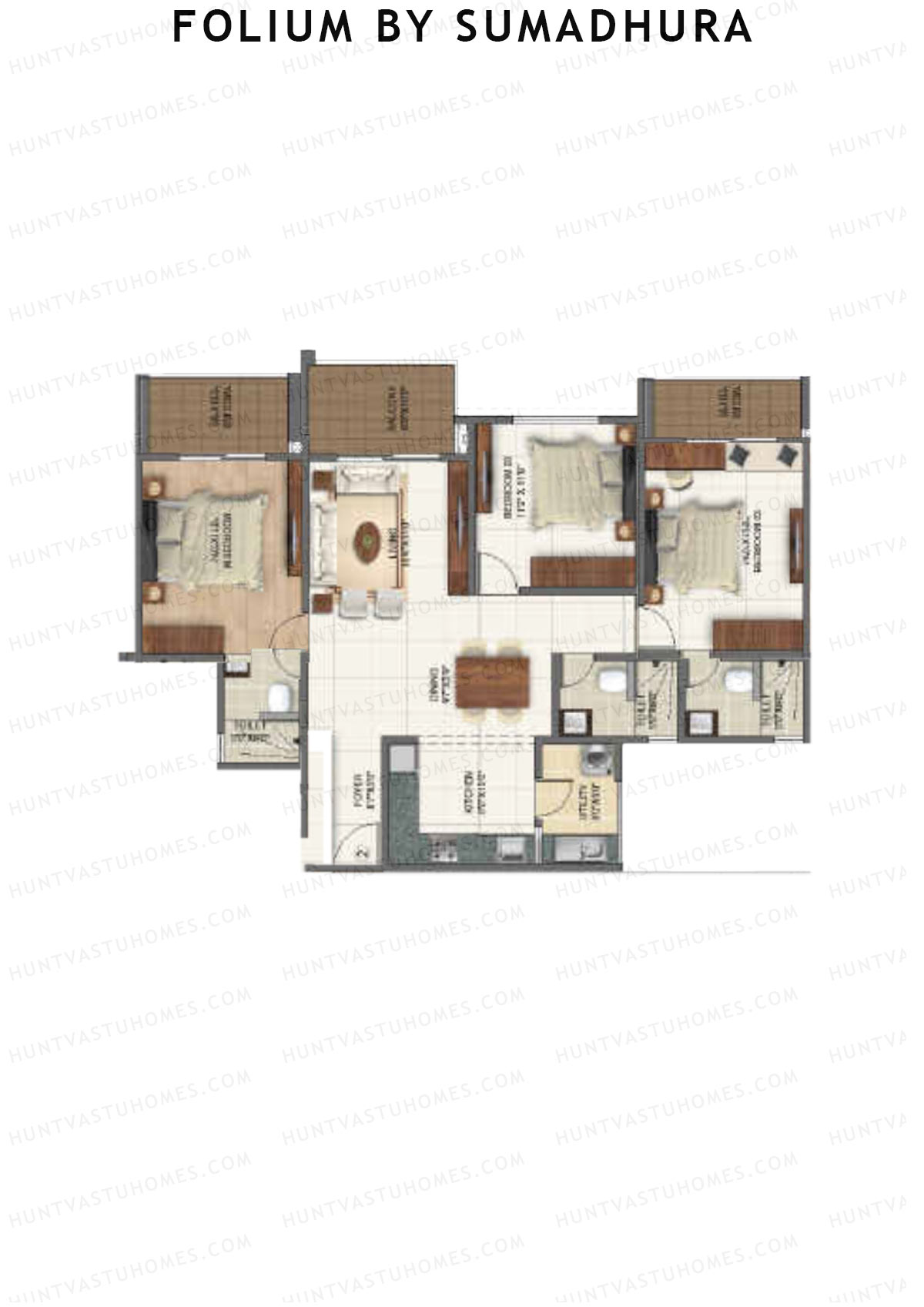 Folium by Sumadhura Wing IVY Unit 4 Floor Plan