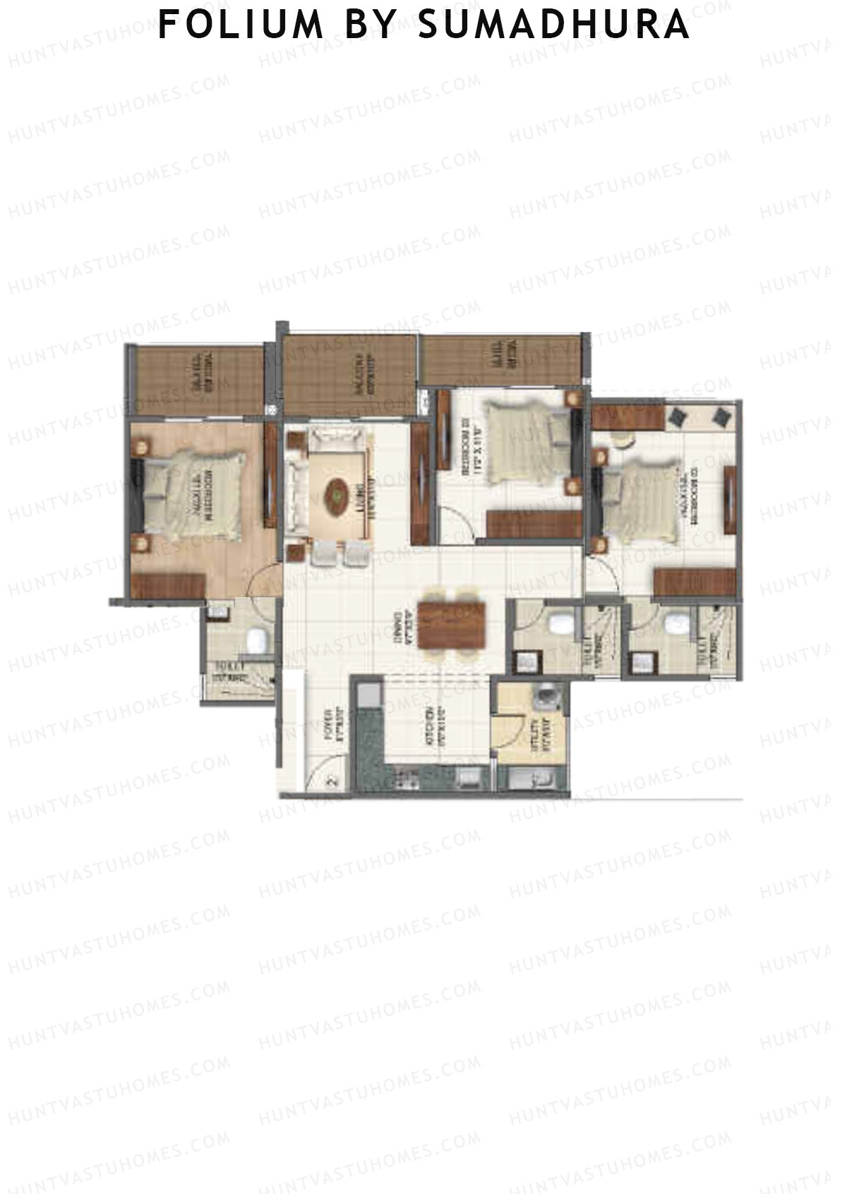 Folium by Sumadhura Wing IVY Unit 4 Floor Plan