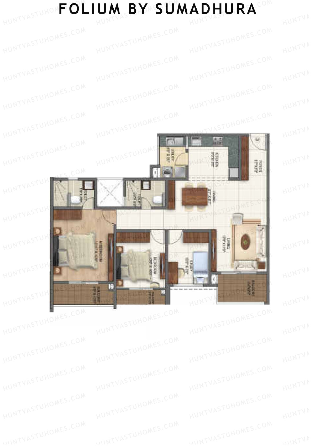 Folium by Sumadhura Wing IVY Unit 6 Floor Plan
