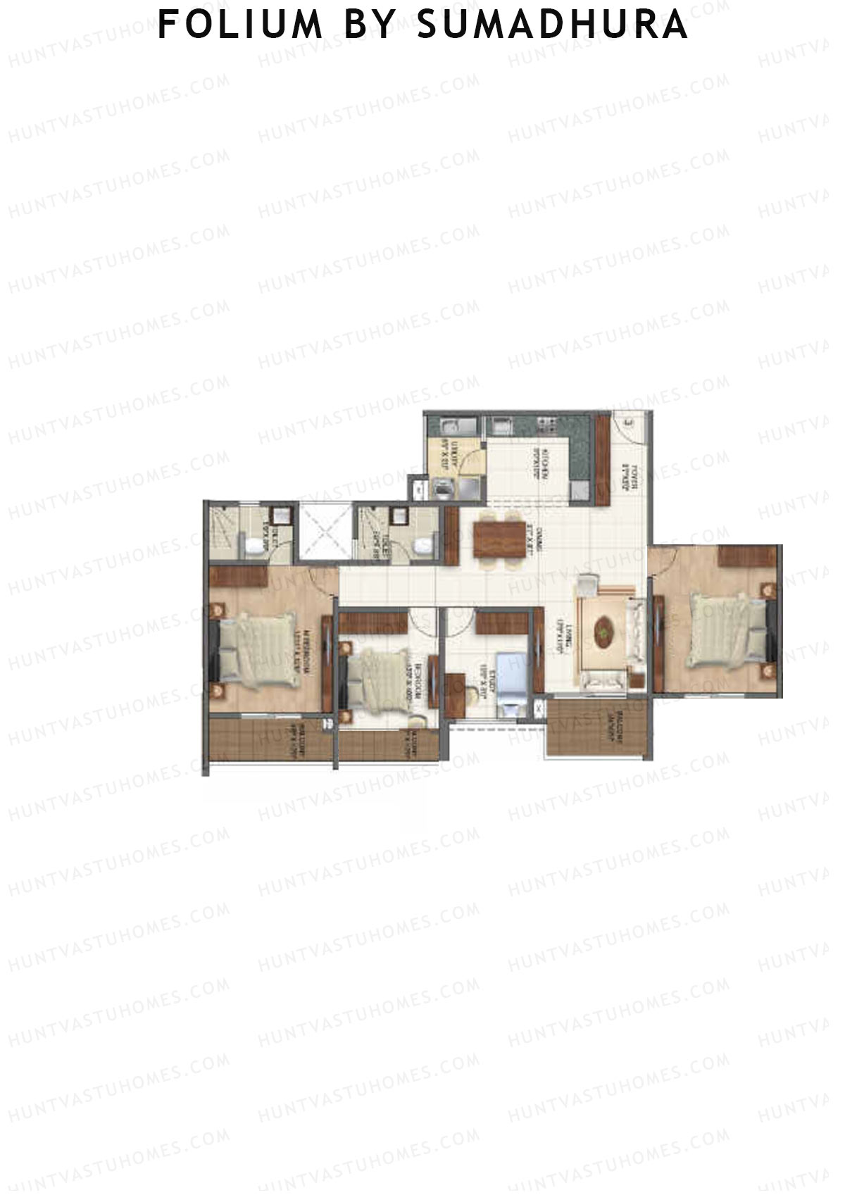 Folium by Sumadhura Wing IVY Unit 8 Floor Plan